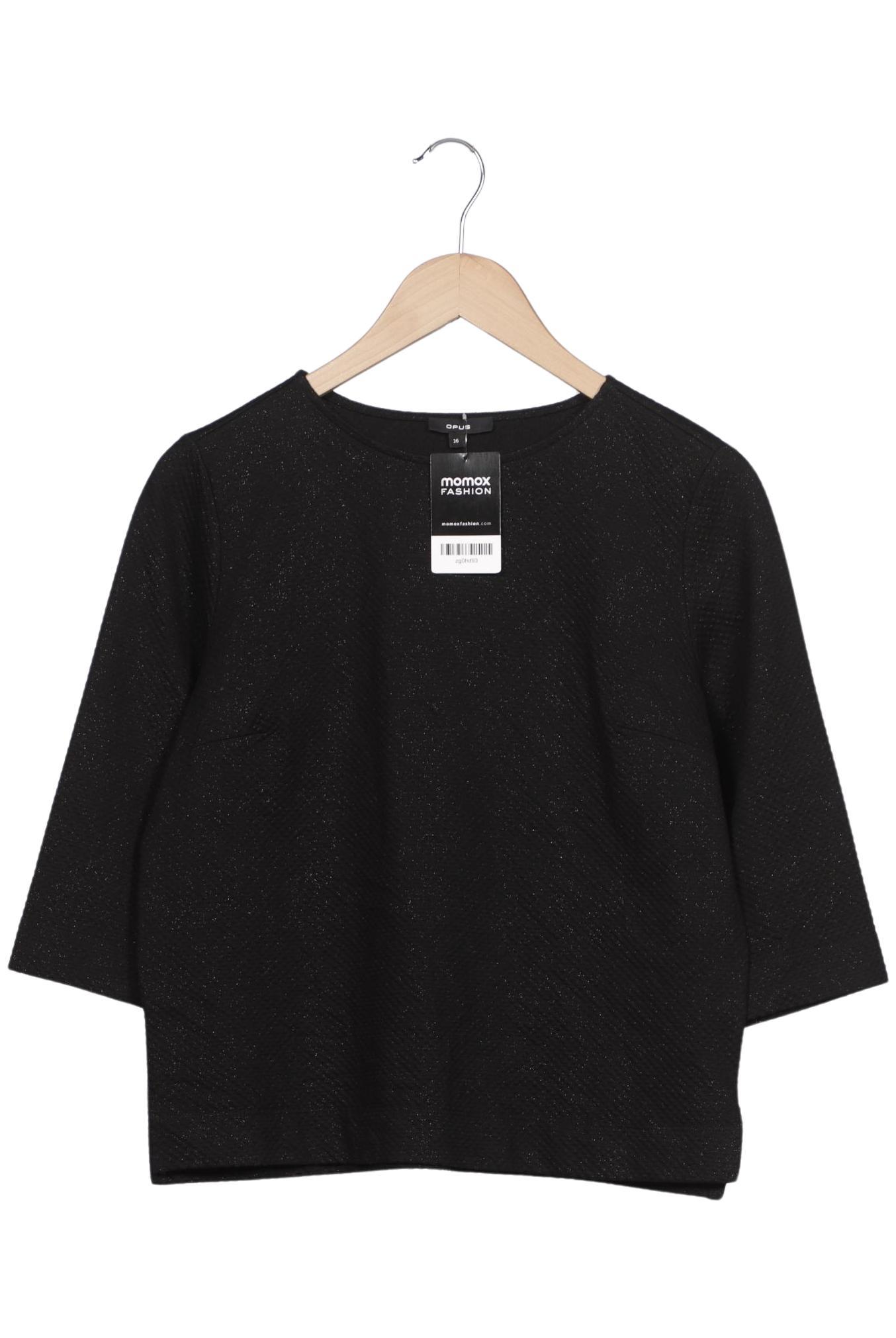 

Opus Damen Langarmshirt, schwarz, Gr. 36