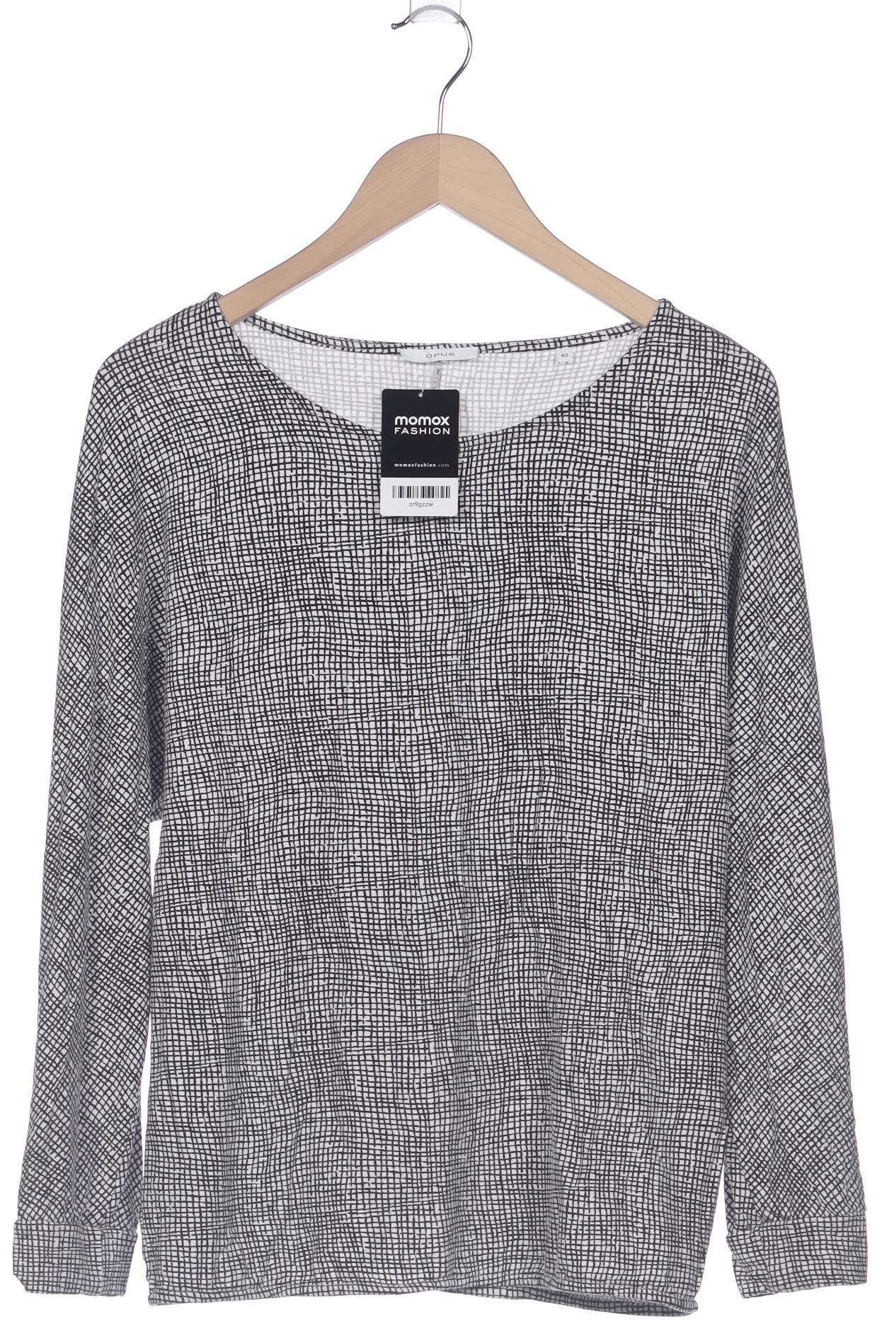 

Opus Damen Langarmshirt, weiß, Gr. 40
