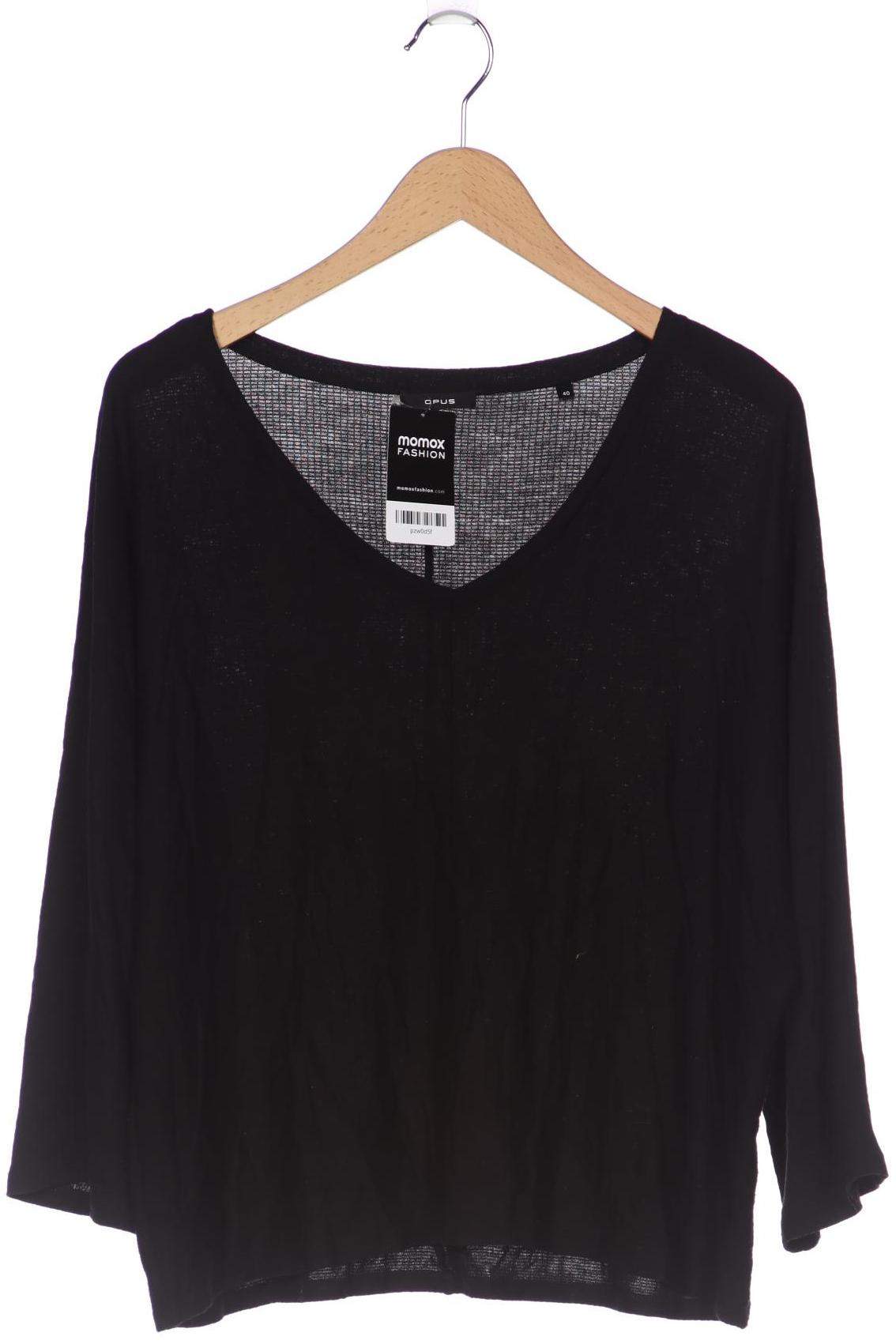

Opus Damen Langarmshirt, schwarz, Gr. 40
