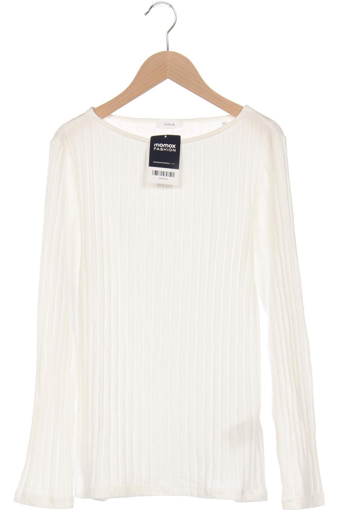 

Opus Damen Langarmshirt, weiß, Gr. 42
