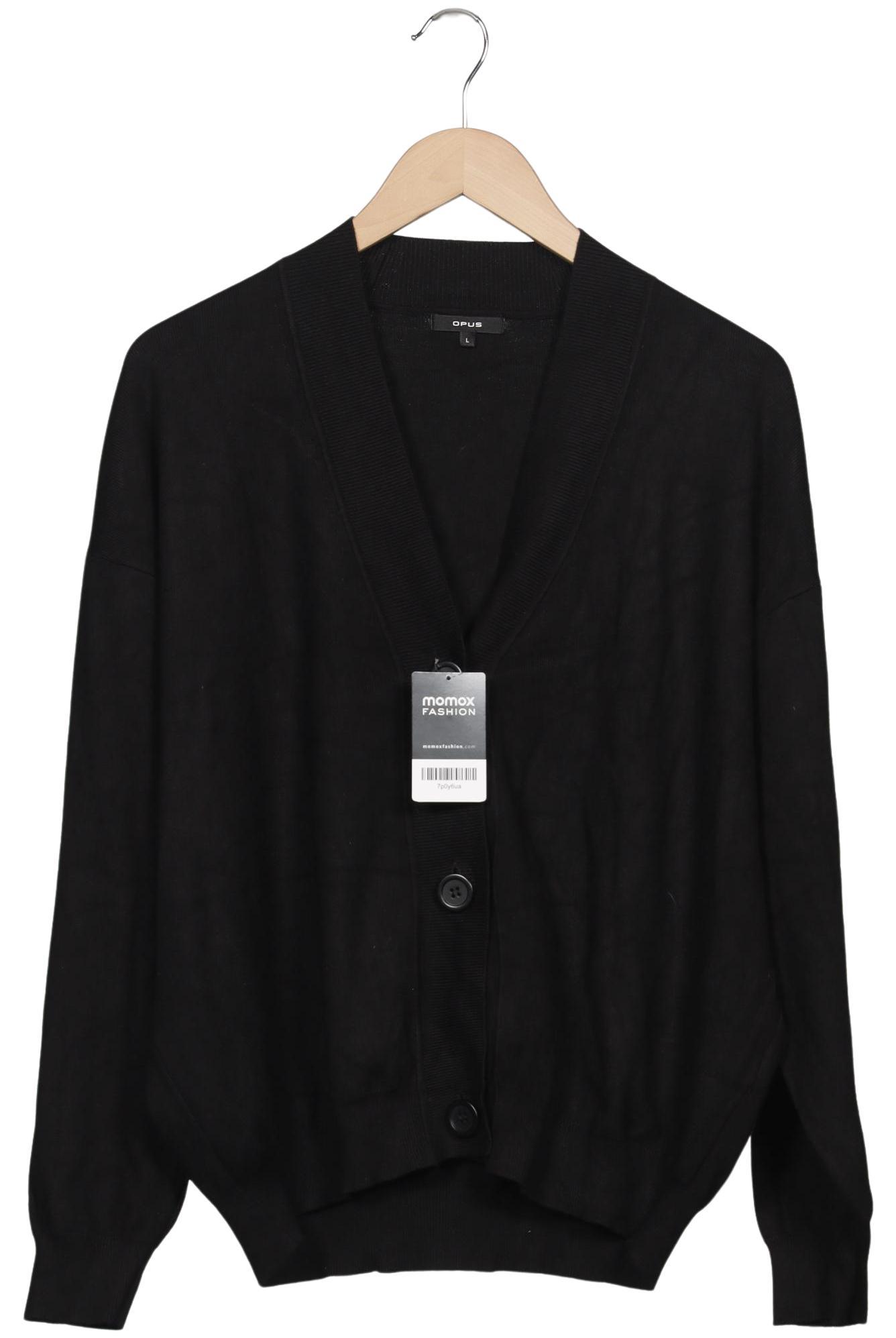 

Opus Damen Strickjacke, schwarz, Gr. 42