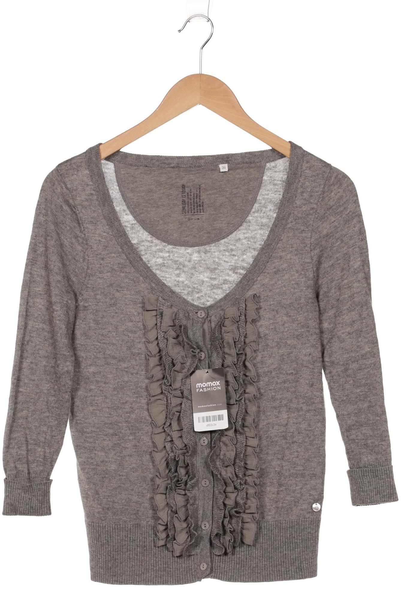 

Opus Damen Strickjacke, grau, Gr. 36