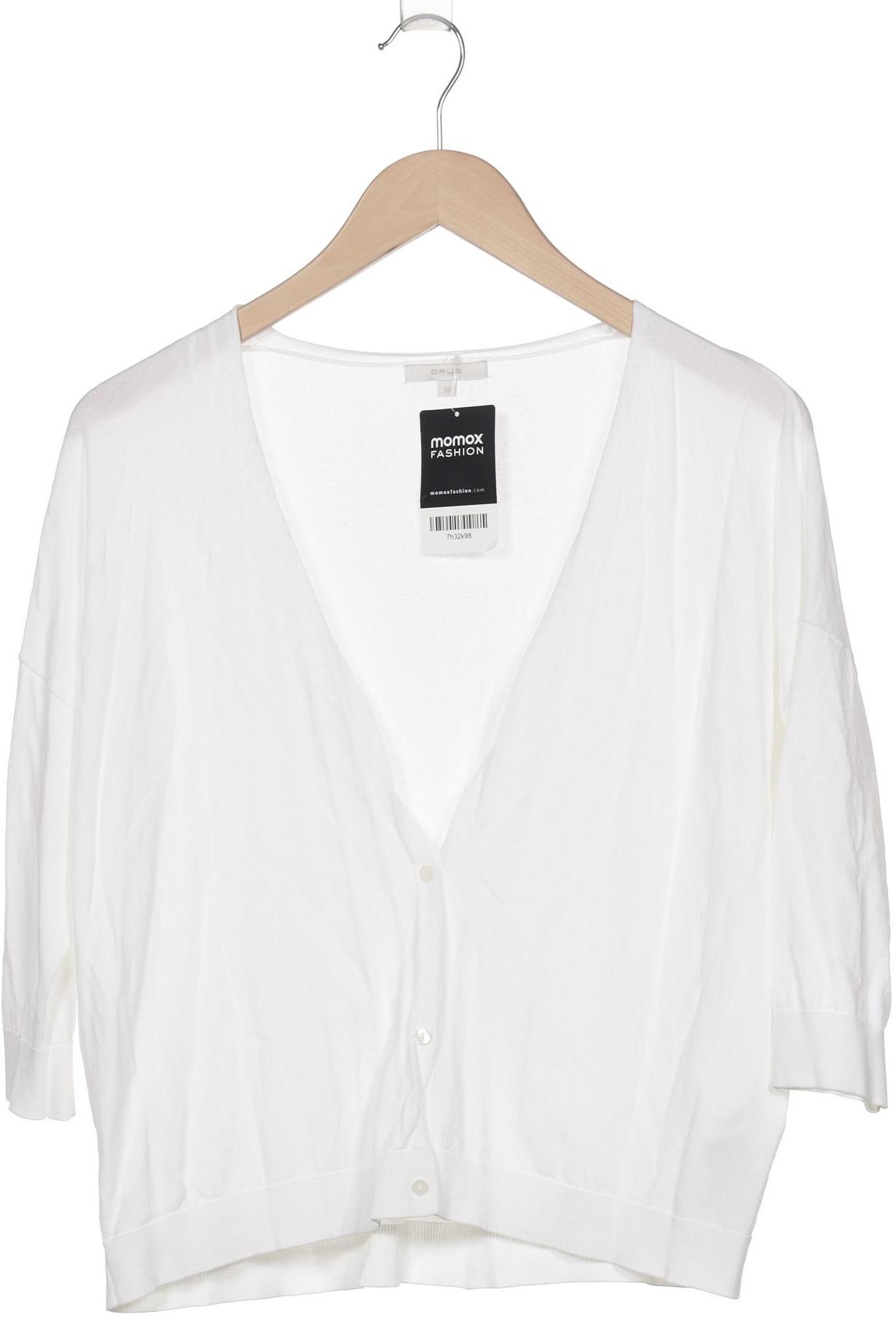 

Opus Damen Strickjacke, weiß, Gr. 38