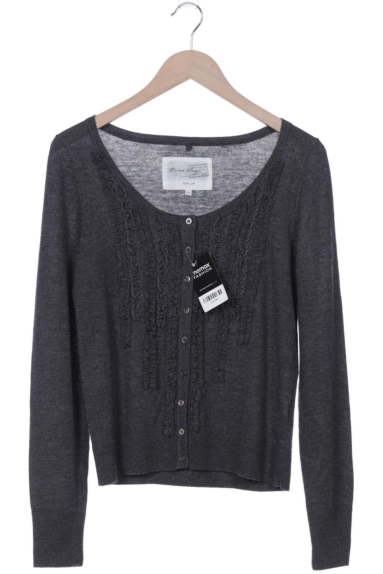 

Opus Damen Strickjacke, grau, Gr. 40