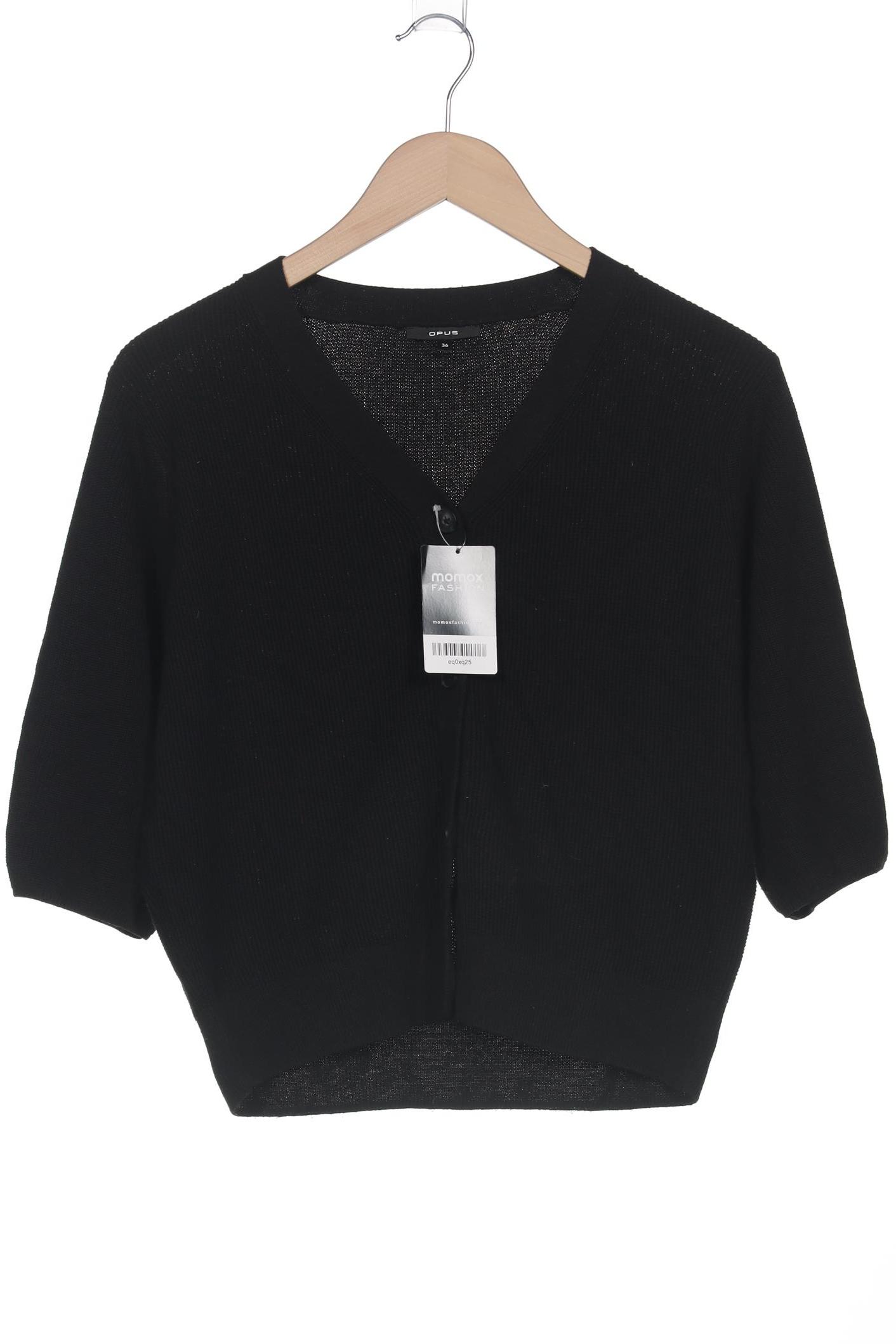 

Opus Damen Strickjacke, schwarz, Gr. 36