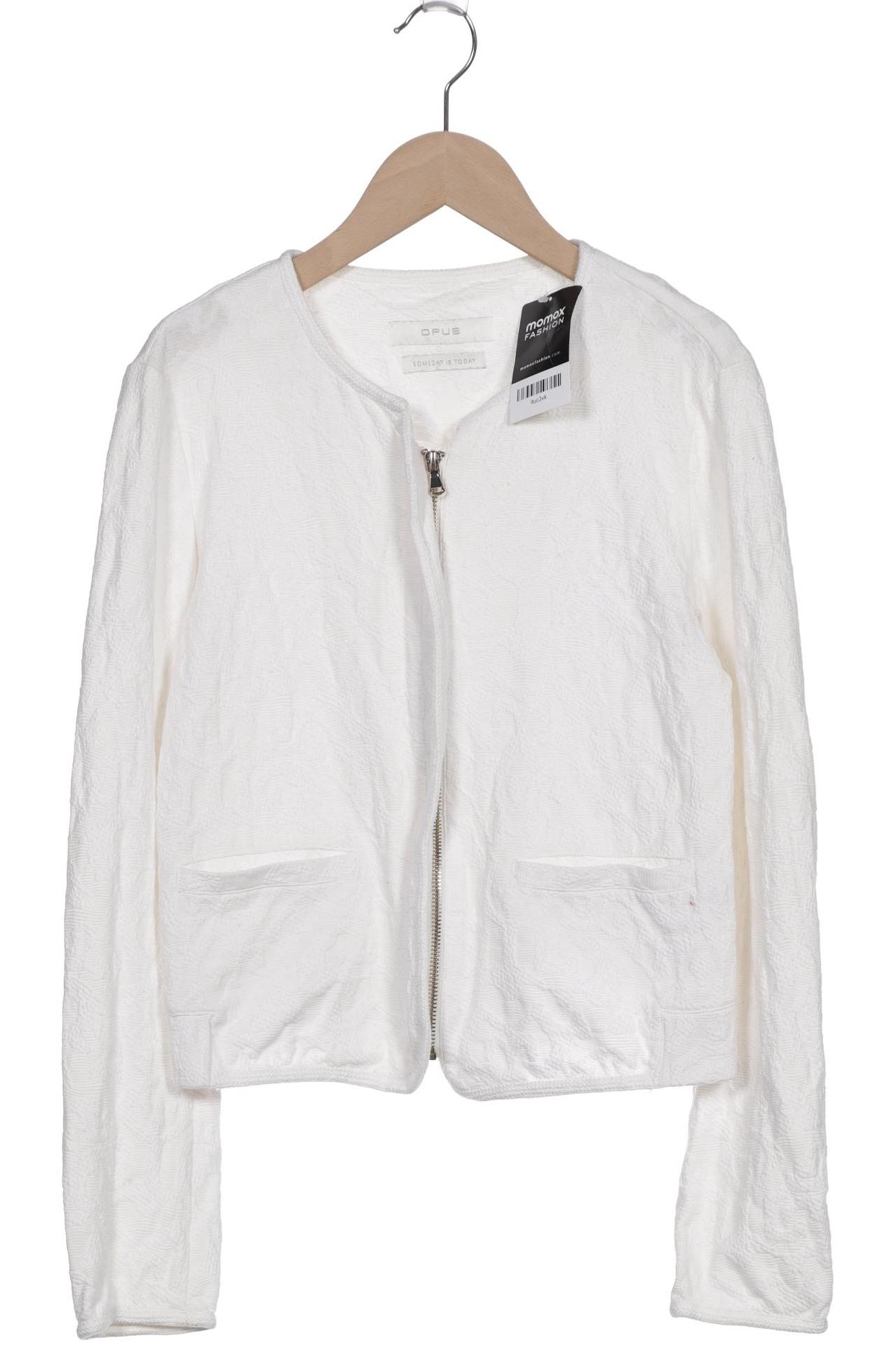 

Opus Damen Strickjacke, weiß, Gr. 36