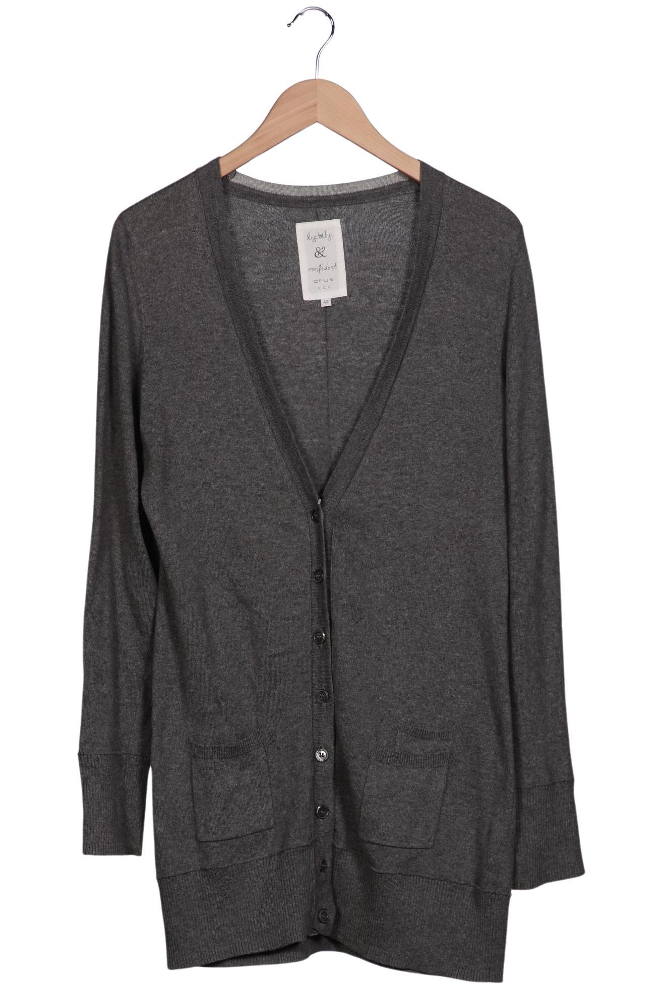 

Opus Damen Strickjacke, grau, Gr. 42