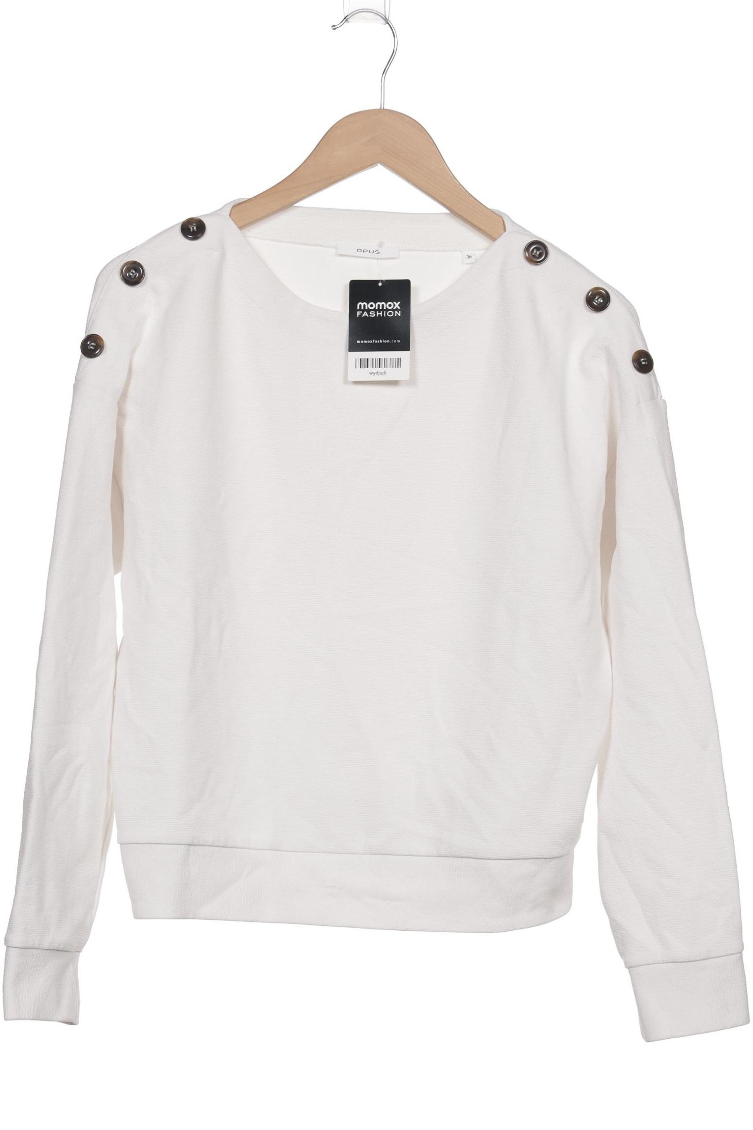 

Opus Damen Sweatshirt, weiß, Gr. 36