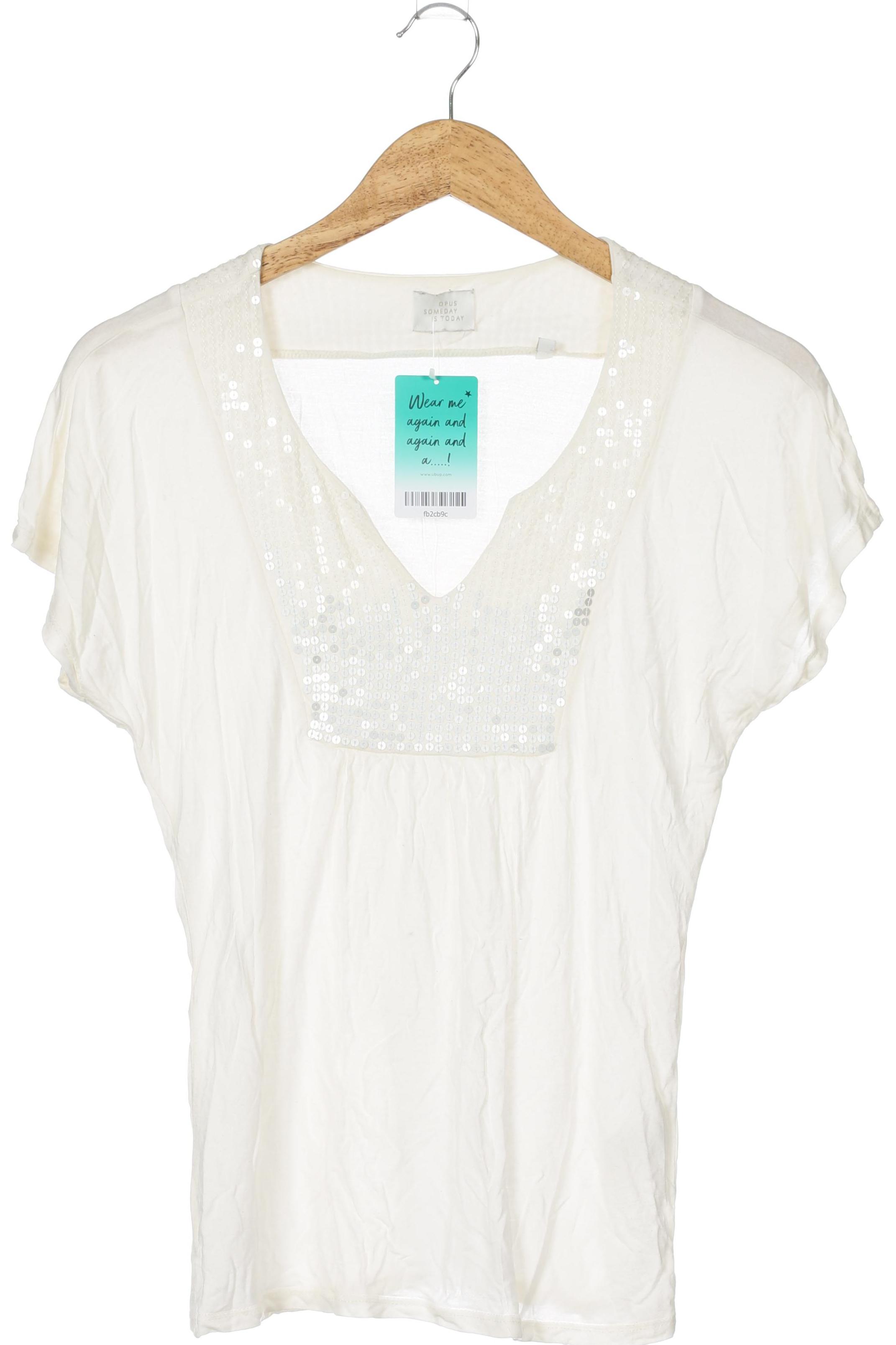 

Opus Damen T-Shirt, weiß, Gr. 36