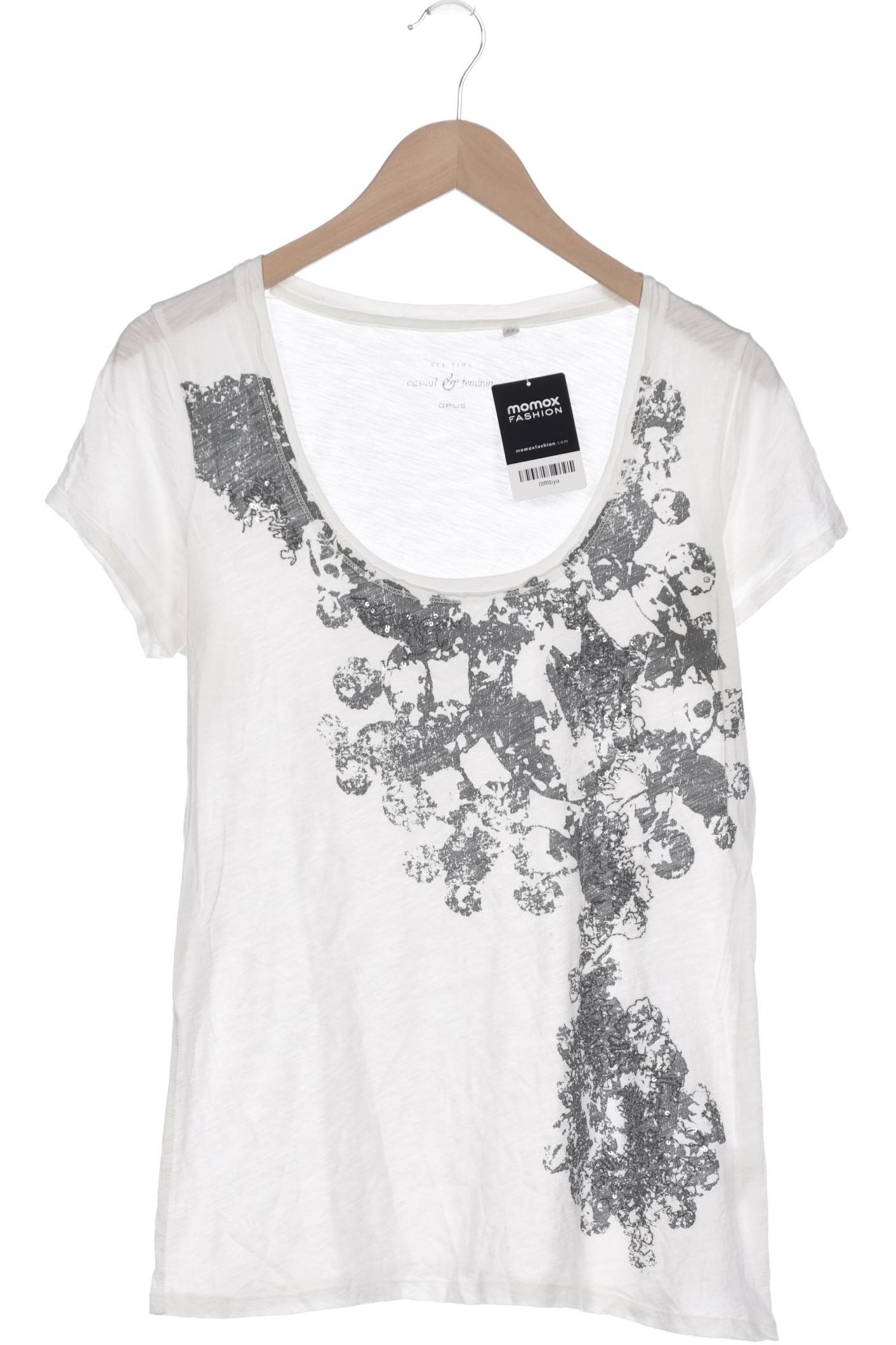 

Opus Damen T-Shirt, cremeweiß, Gr. 42