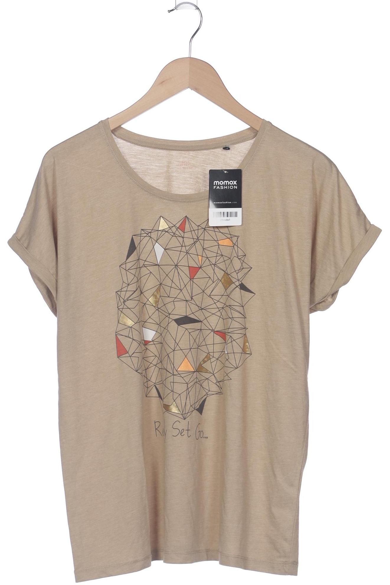 

Opus Damen T-Shirt, beige, Gr. 42