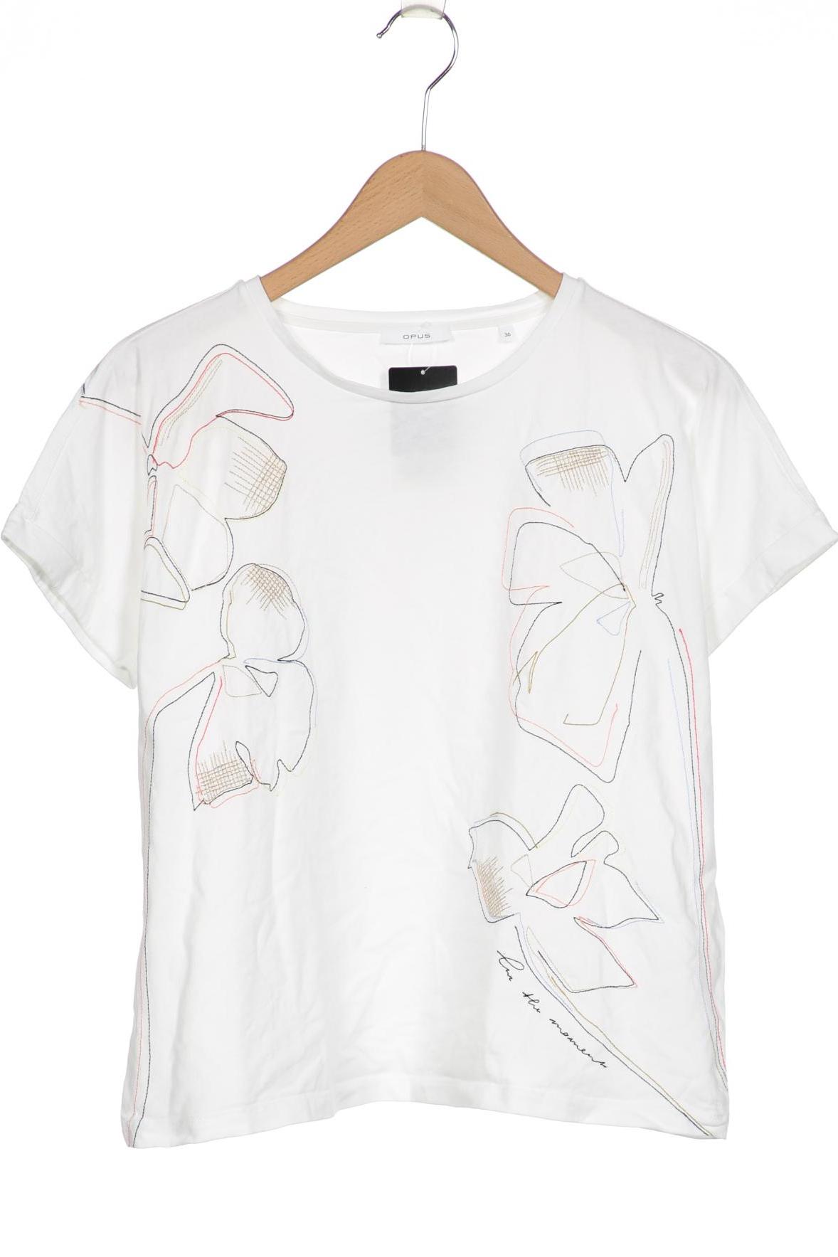 

Opus Damen T-Shirt, weiß, Gr. 36