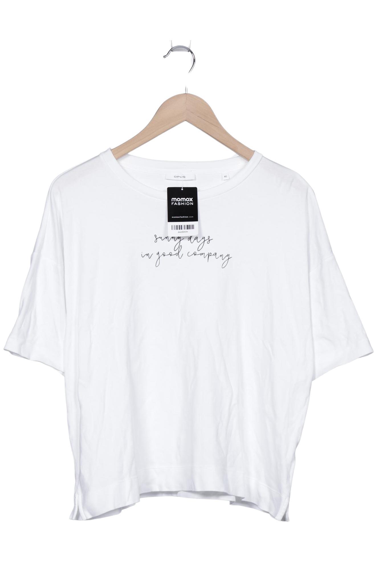 

Opus Damen T-Shirt, weiß, Gr. 40