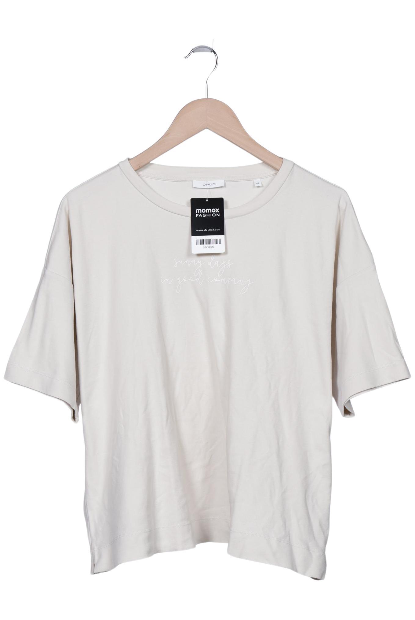 

Opus Damen T-Shirt, cremeweiß, Gr. 42