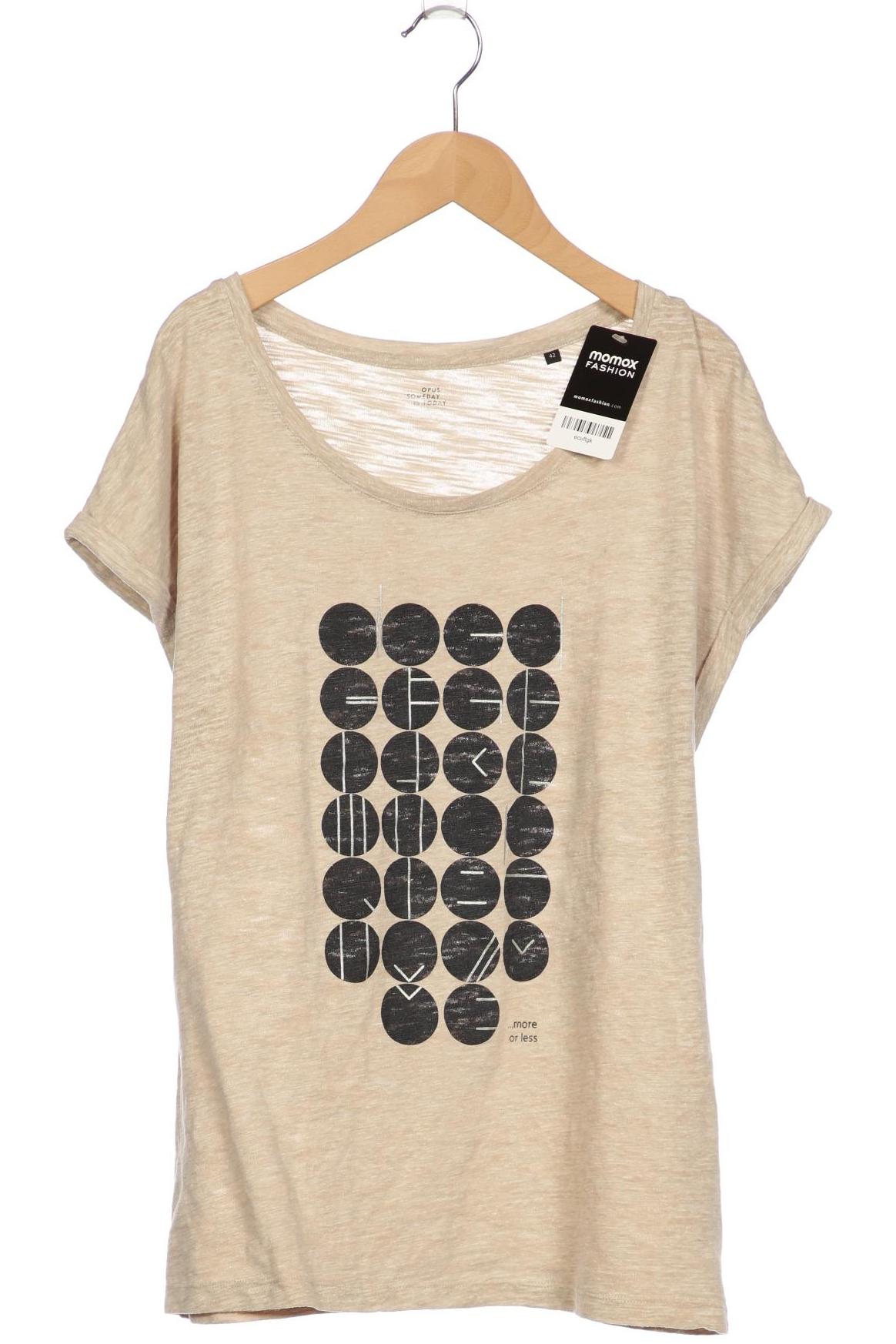 

Opus Damen T-Shirt, beige, Gr. 42