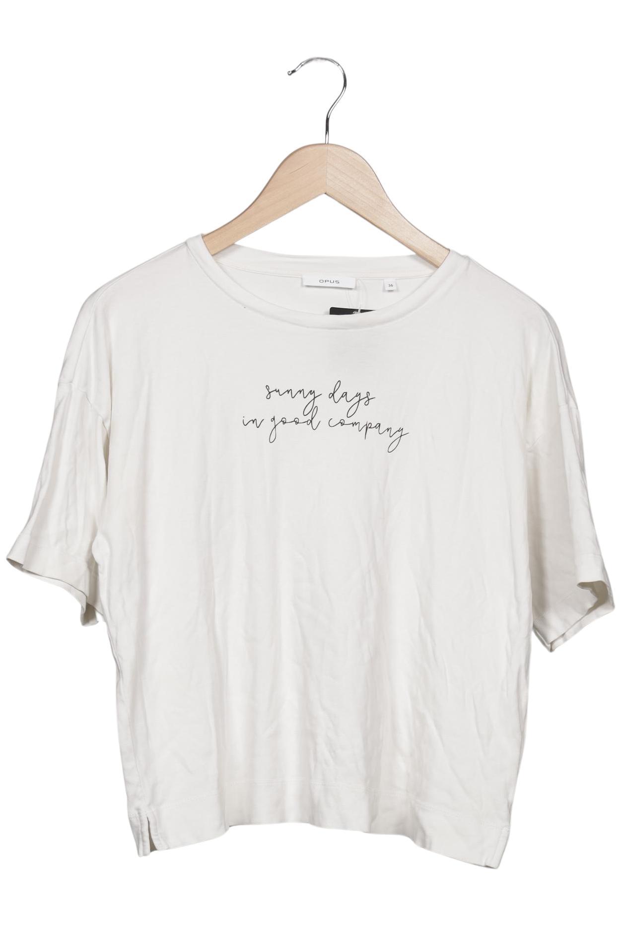 

Opus Damen T-Shirt, cremeweiß, Gr. 36