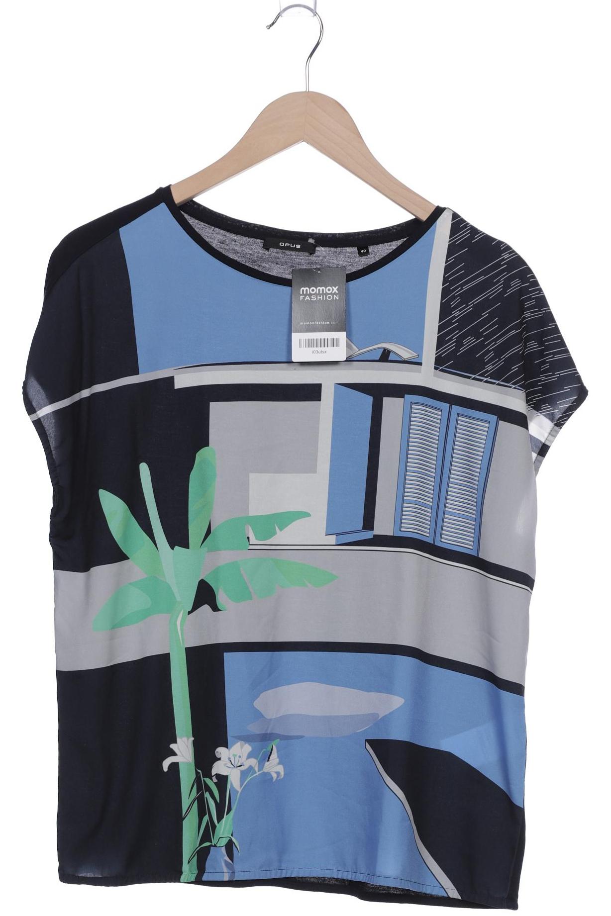 

Opus Damen T-Shirt, marineblau, Gr. 40