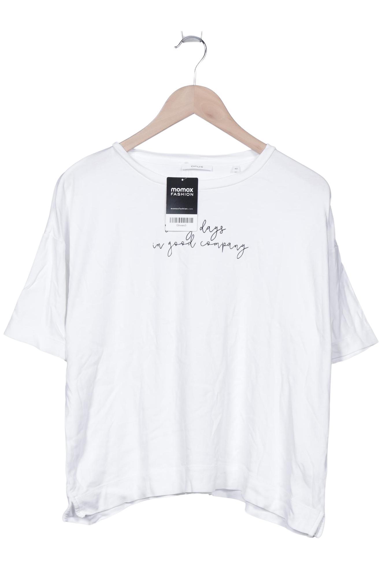 

Opus Damen T-Shirt, weiß, Gr. 40