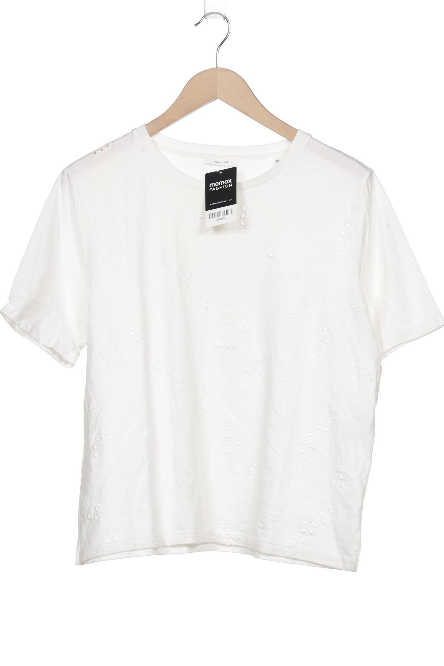 

Opus Damen T-Shirt, cremeweiß, Gr. 40