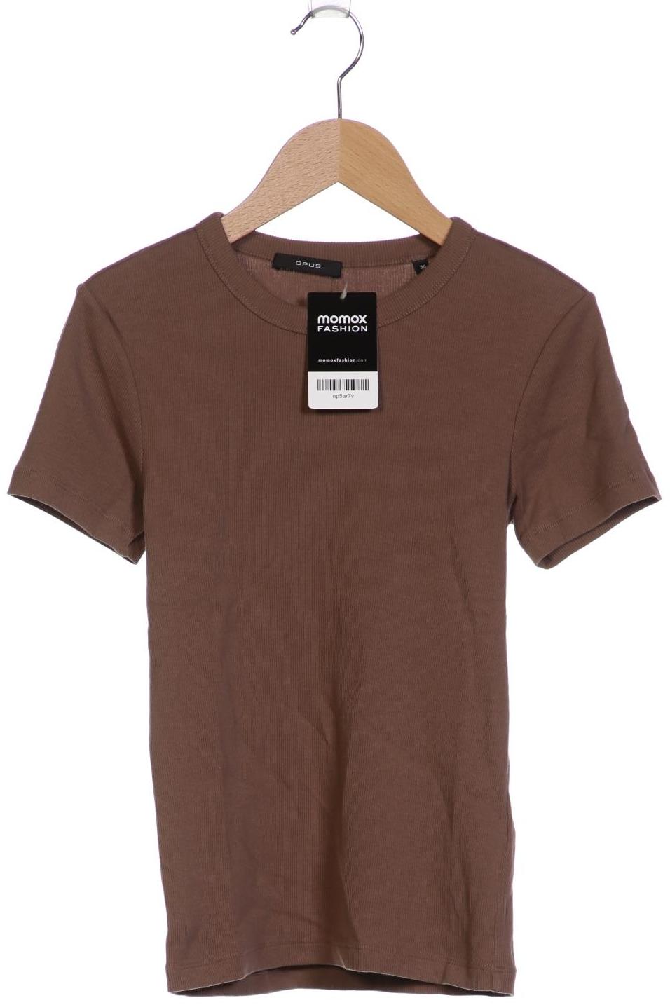 

Opus Damen T-Shirt, braun, Gr. 36