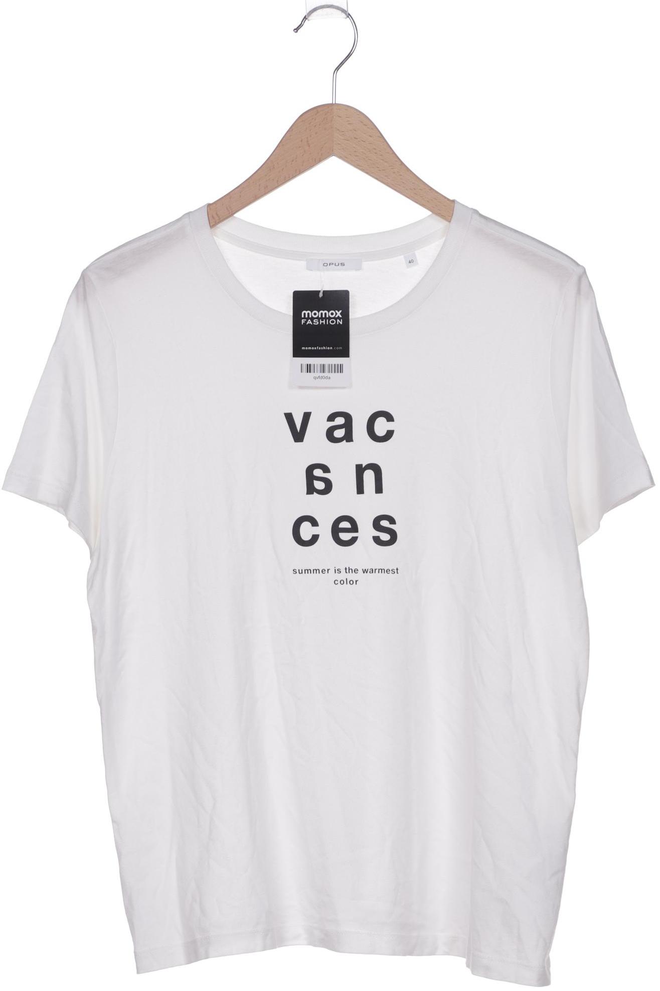 

Opus Damen T-Shirt, weiß, Gr. 40