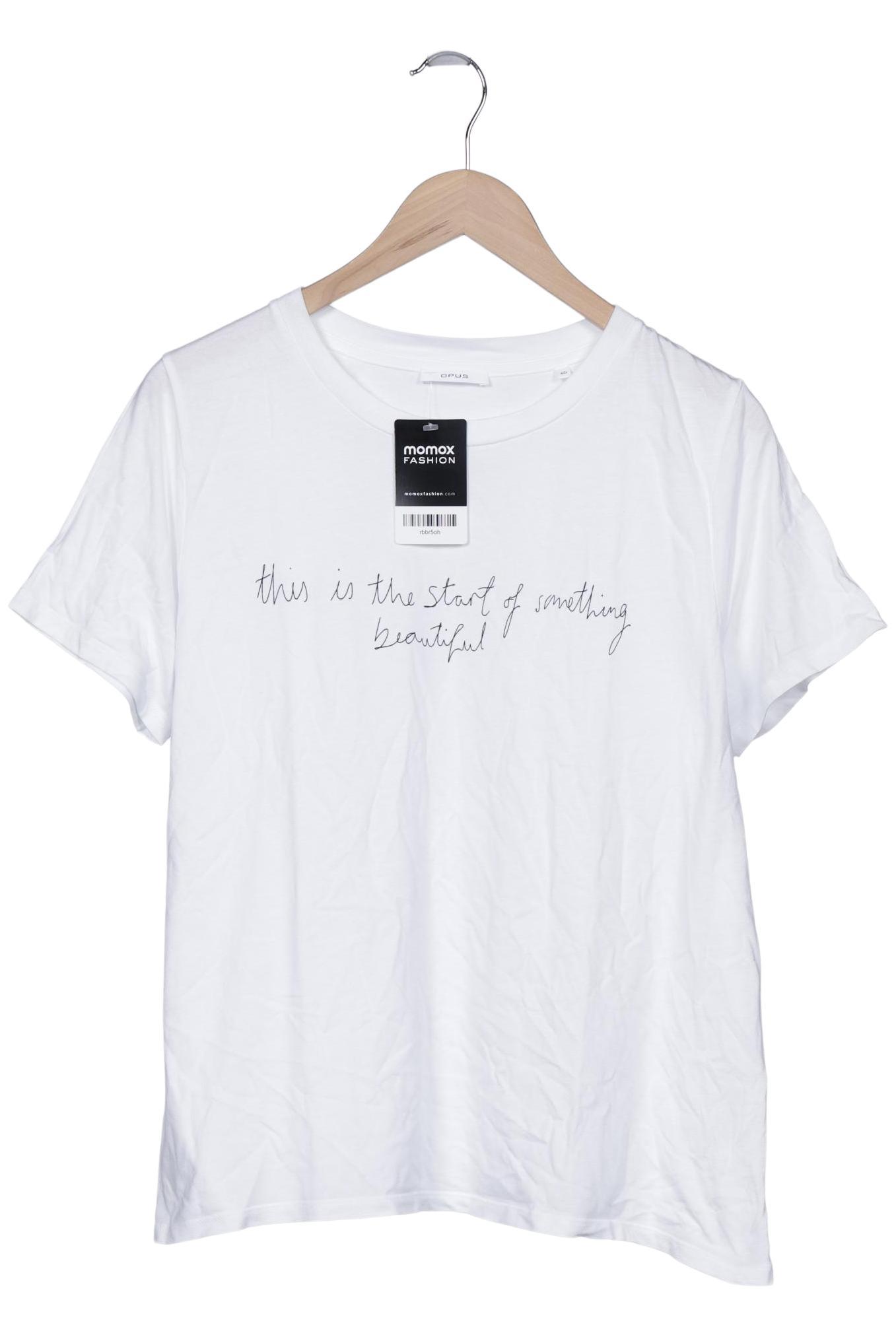 

Opus Damen T-Shirt, weiß, Gr. 40