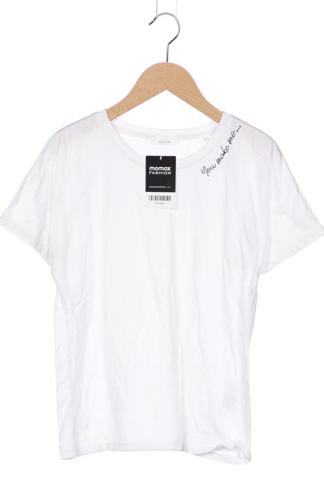 

Opus Damen T-Shirt, weiß, Gr. 36