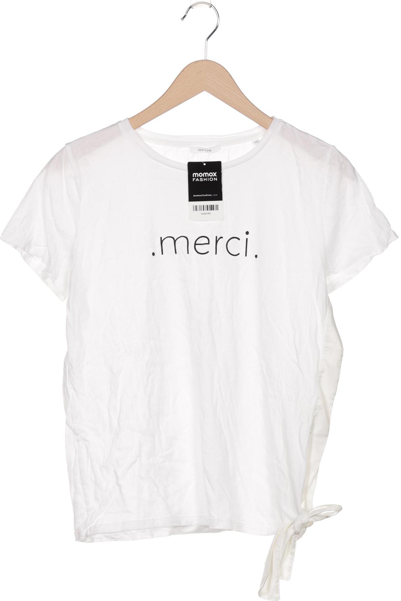 

Opus Damen T-Shirt, weiß, Gr. 40