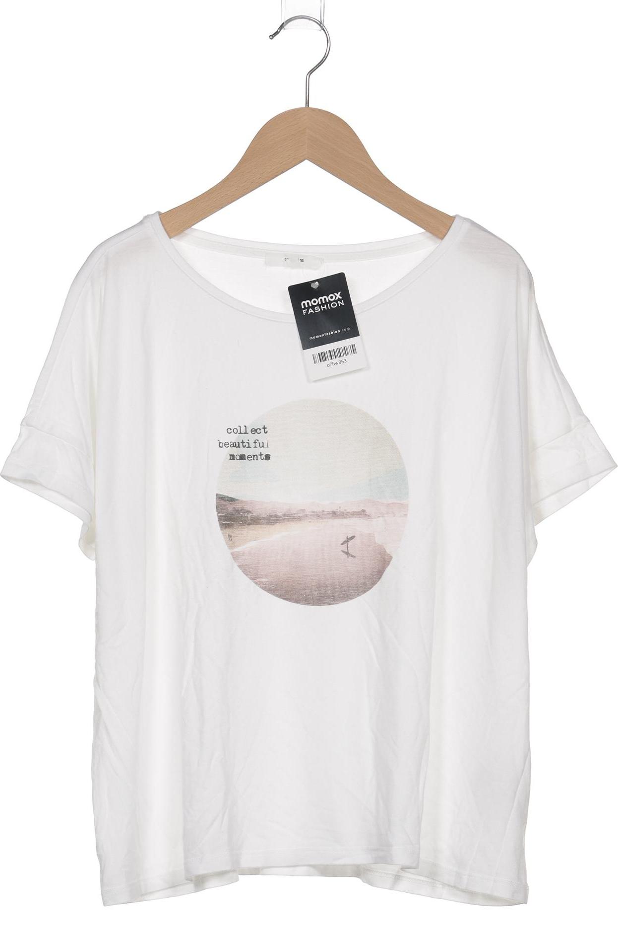 

Opus Damen T-Shirt, weiß, Gr. 40
