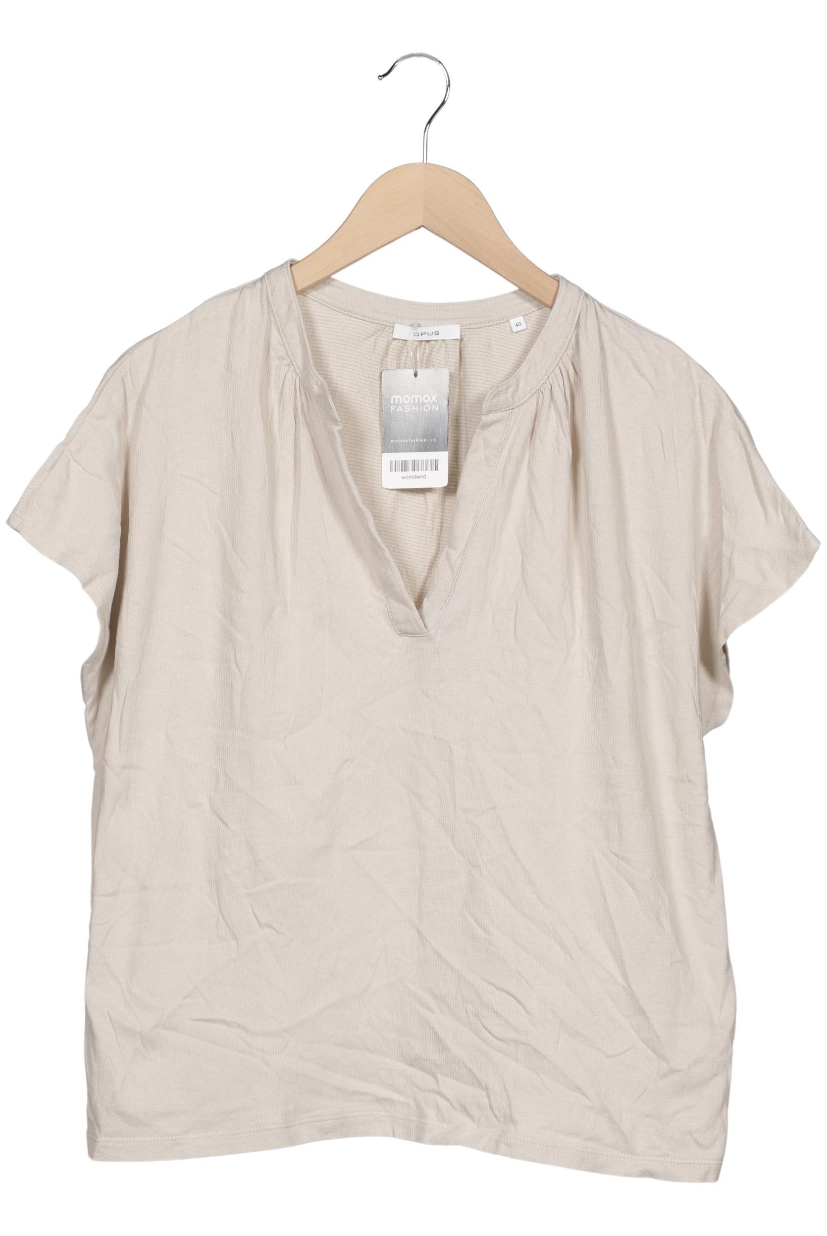 

Opus Damen T-Shirt, beige, Gr. 40