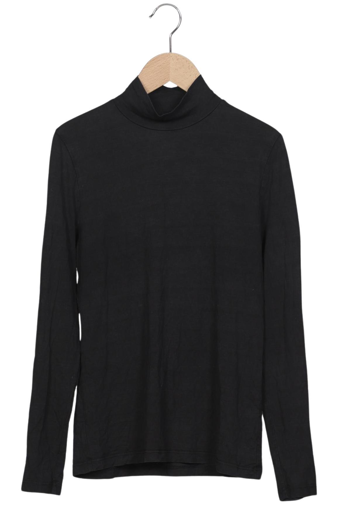 

Organic Basics Damen Langarmshirt, schwarz, Gr. 36