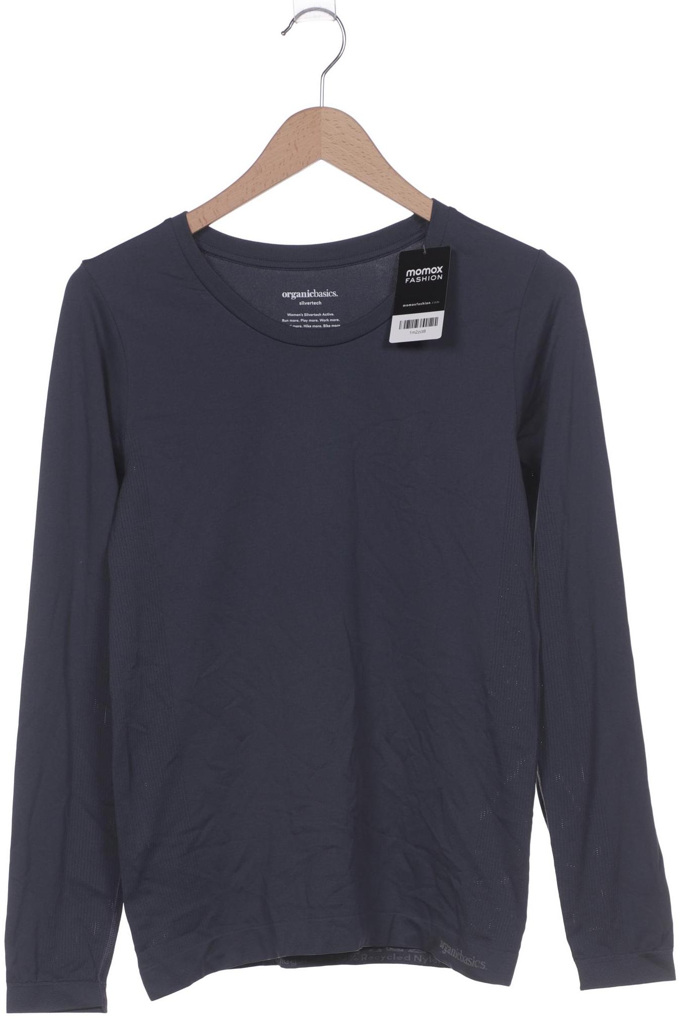 

Organic Basics Damen Langarmshirt, marineblau, Gr. 38