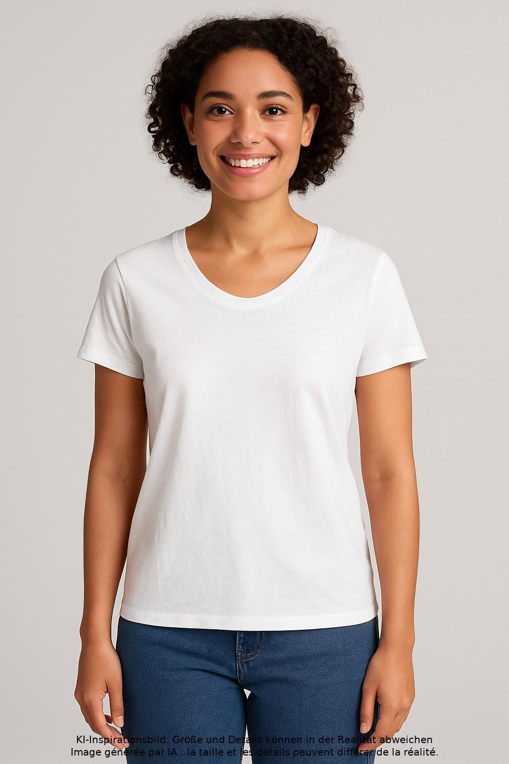 

Organic Basics Damen T-Shirt, weiß, Gr. 38