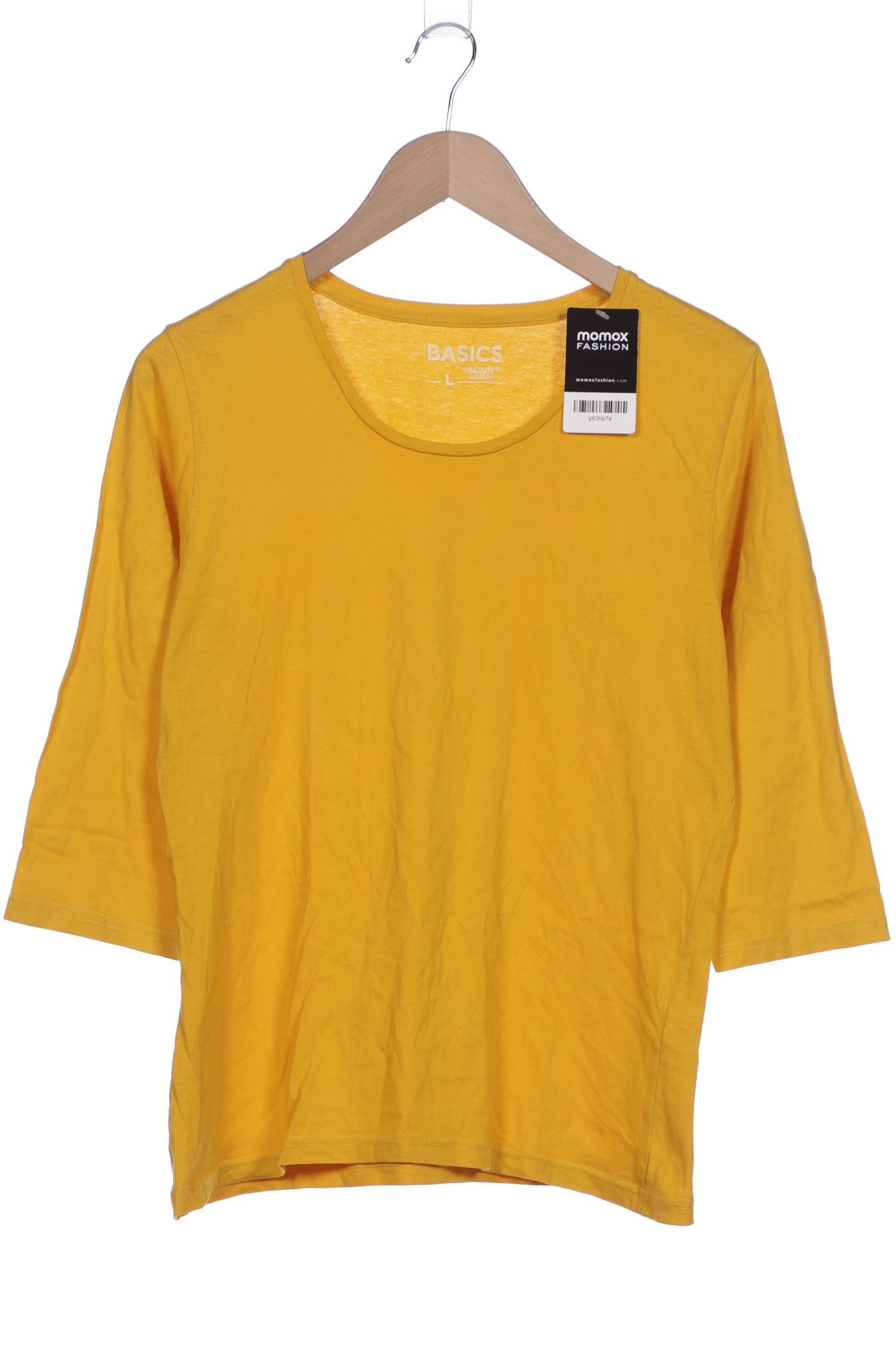 

Organic Basics Damen Langarmshirt, gelb, Gr. 42