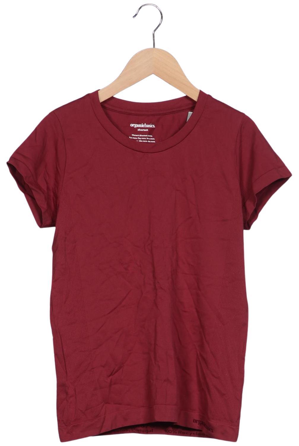 

Organic Basics Damen T-Shirt, bordeaux, Gr. 34