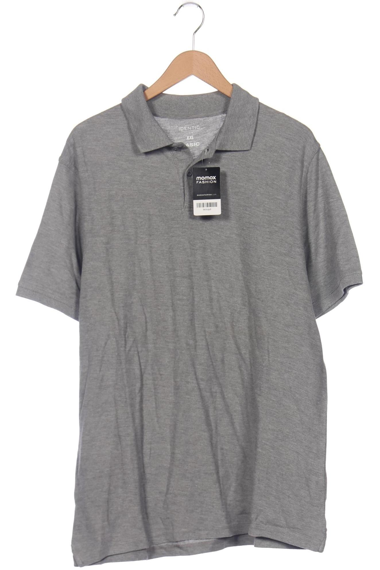 

Organic Basics Herren Poloshirt, grau, Gr. 56