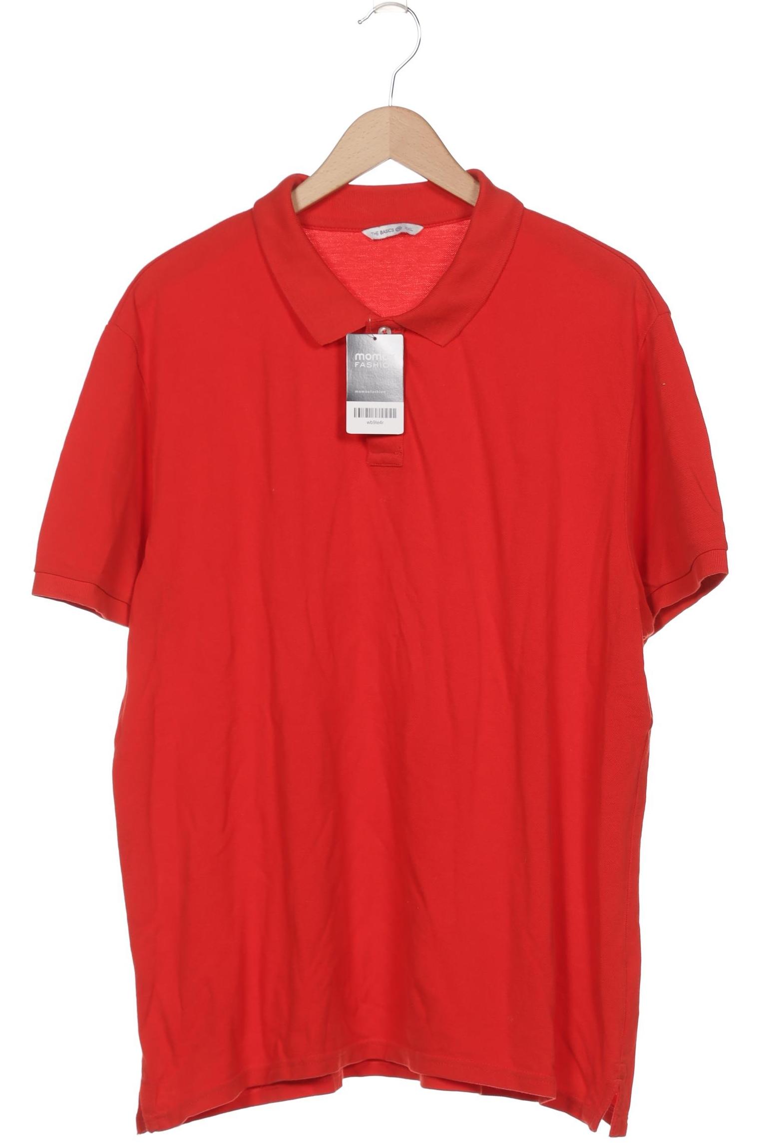 

Organic Basics Herren Poloshirt, rot, Gr. 56