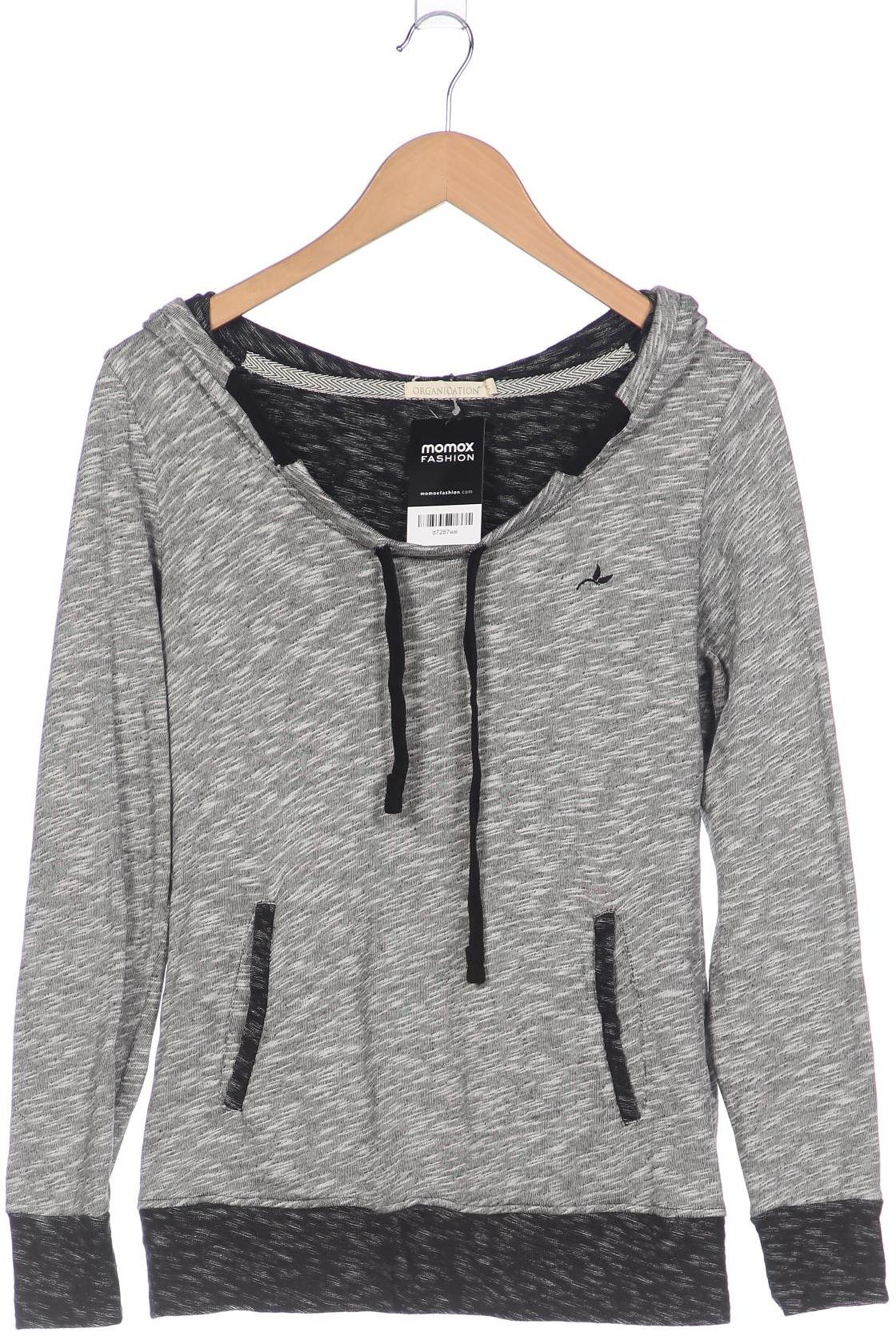 

Organication Damen Kapuzenpullover, grau, Gr. 36