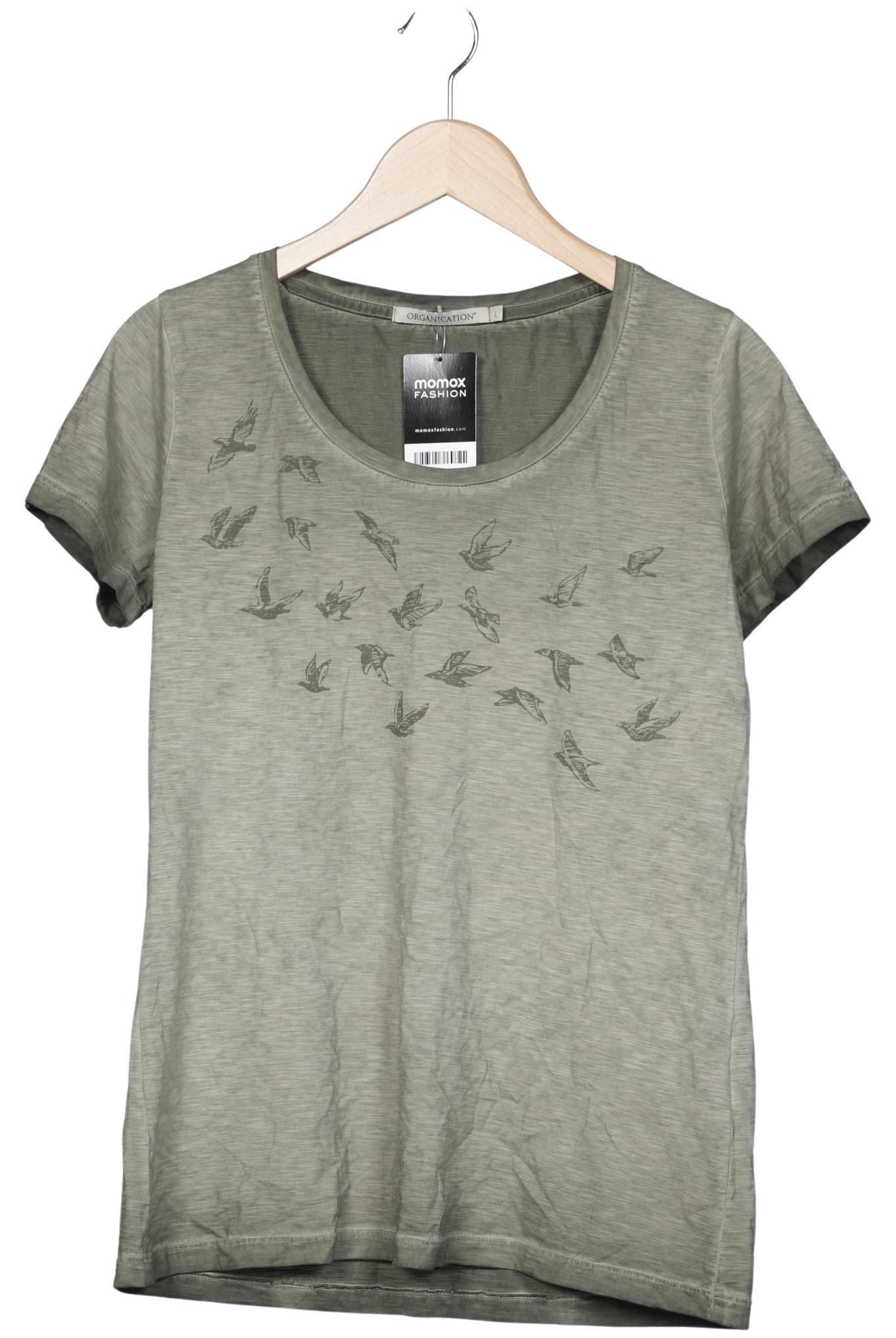 

Organication Damen T-Shirt, grün, Gr. 42