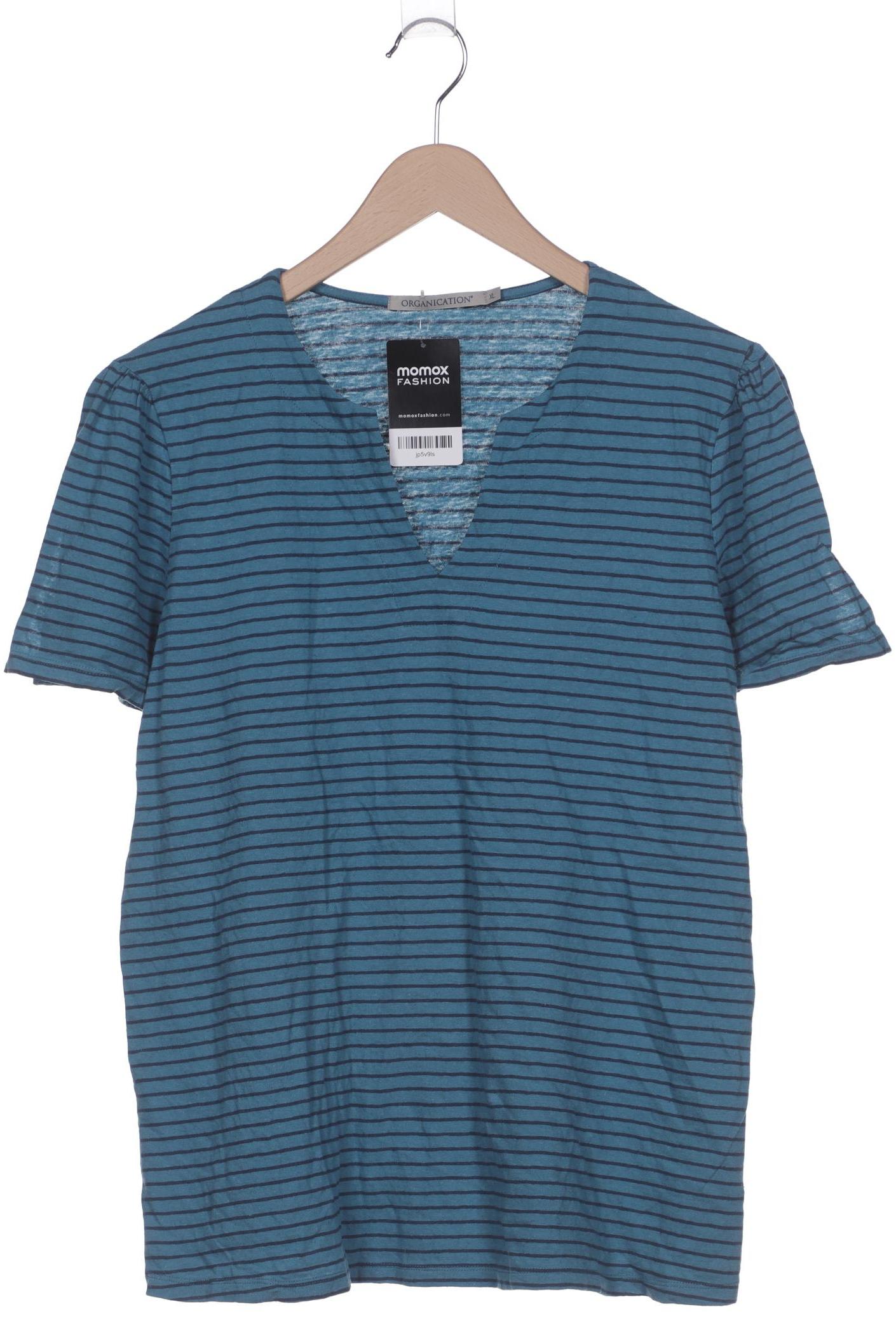 

Organication Damen T-Shirt, blau, Gr. 44