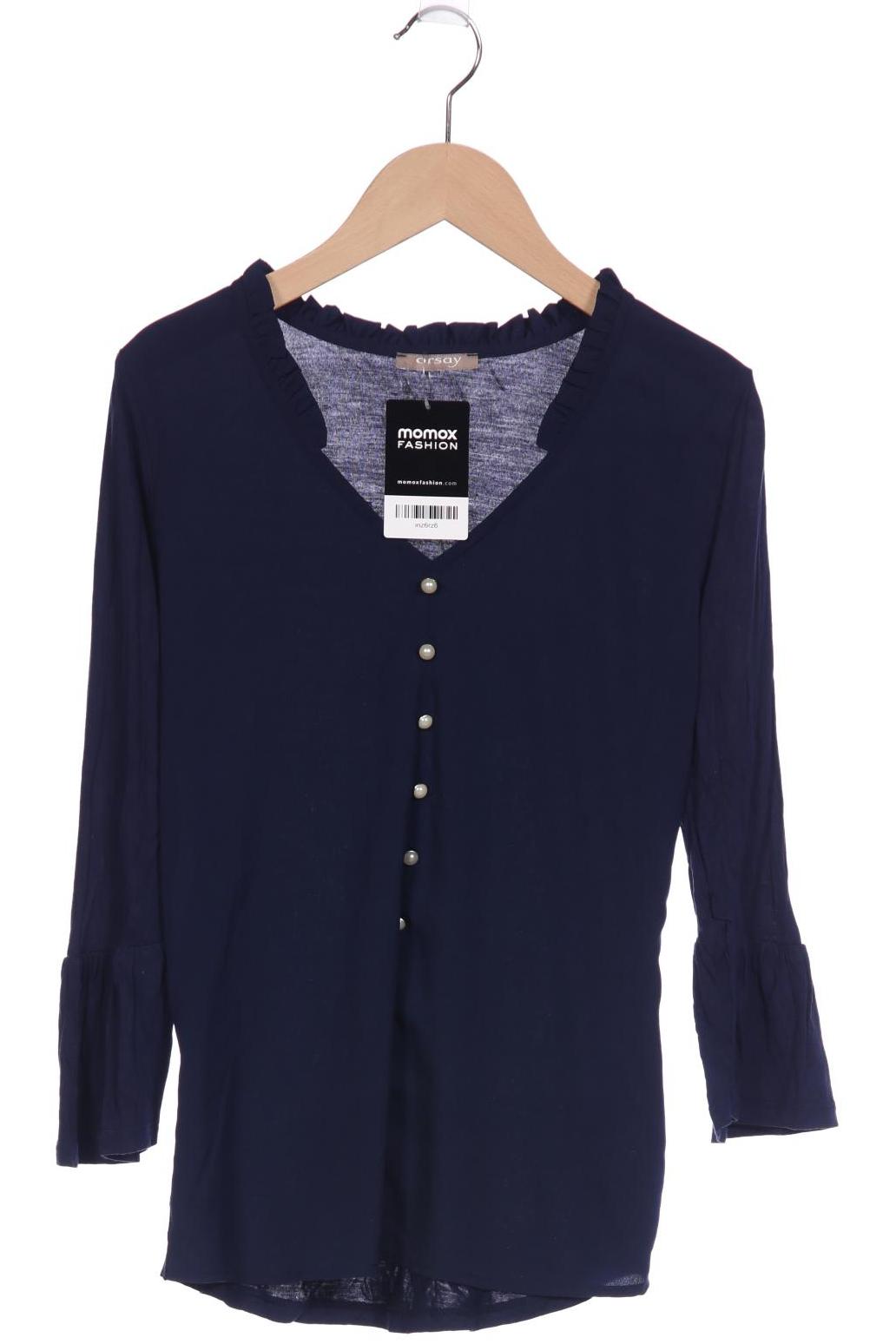 

Orsay Damen Langarmshirt, marineblau, Gr. 34