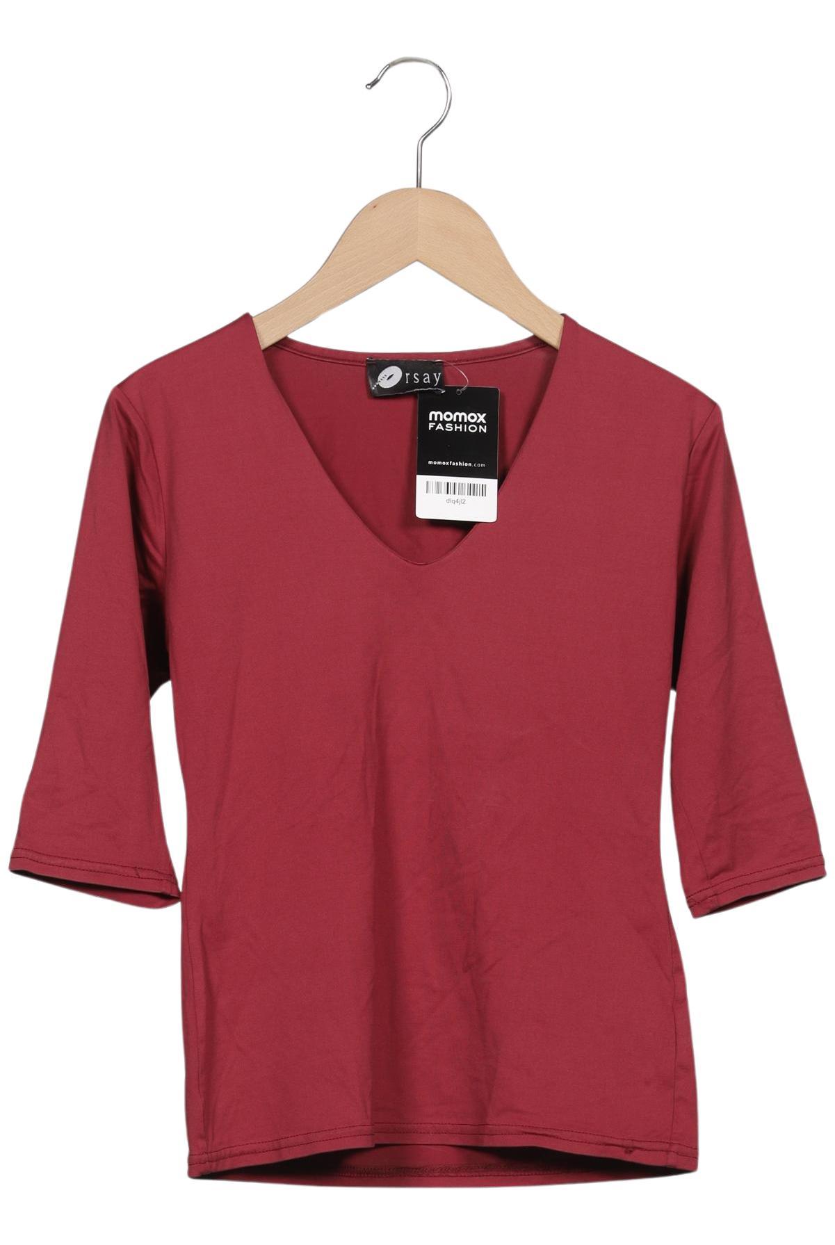 

Orsay Damen T-Shirt, bordeaux, Gr. 34