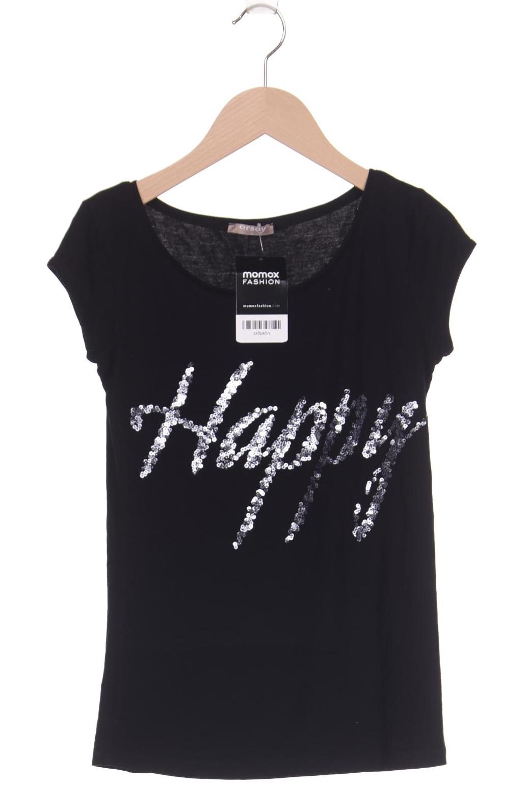 

Orsay Damen T-Shirt, schwarz, Gr. 34