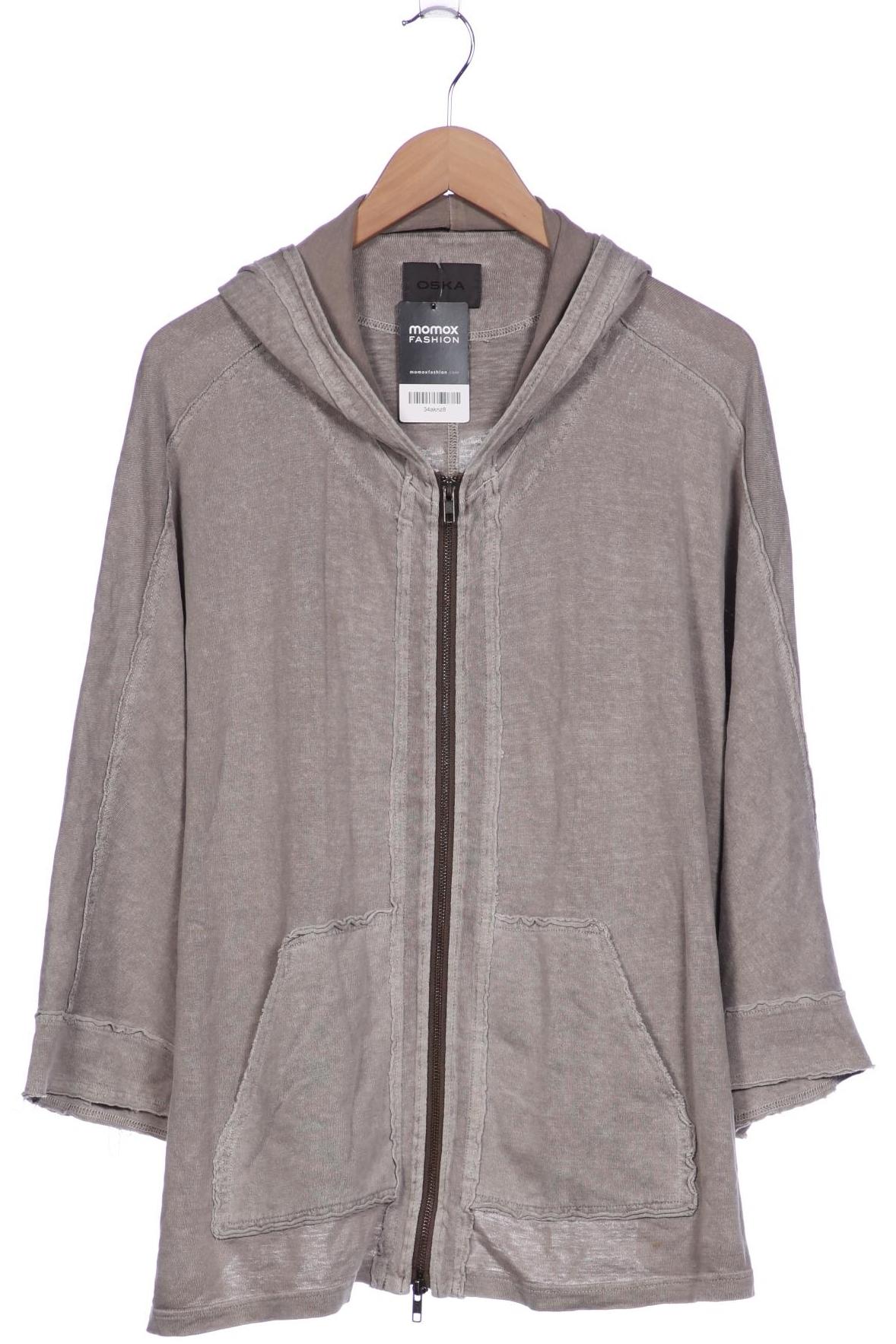 

Oska Damen Kapuzenpullover, grau, Gr. 44