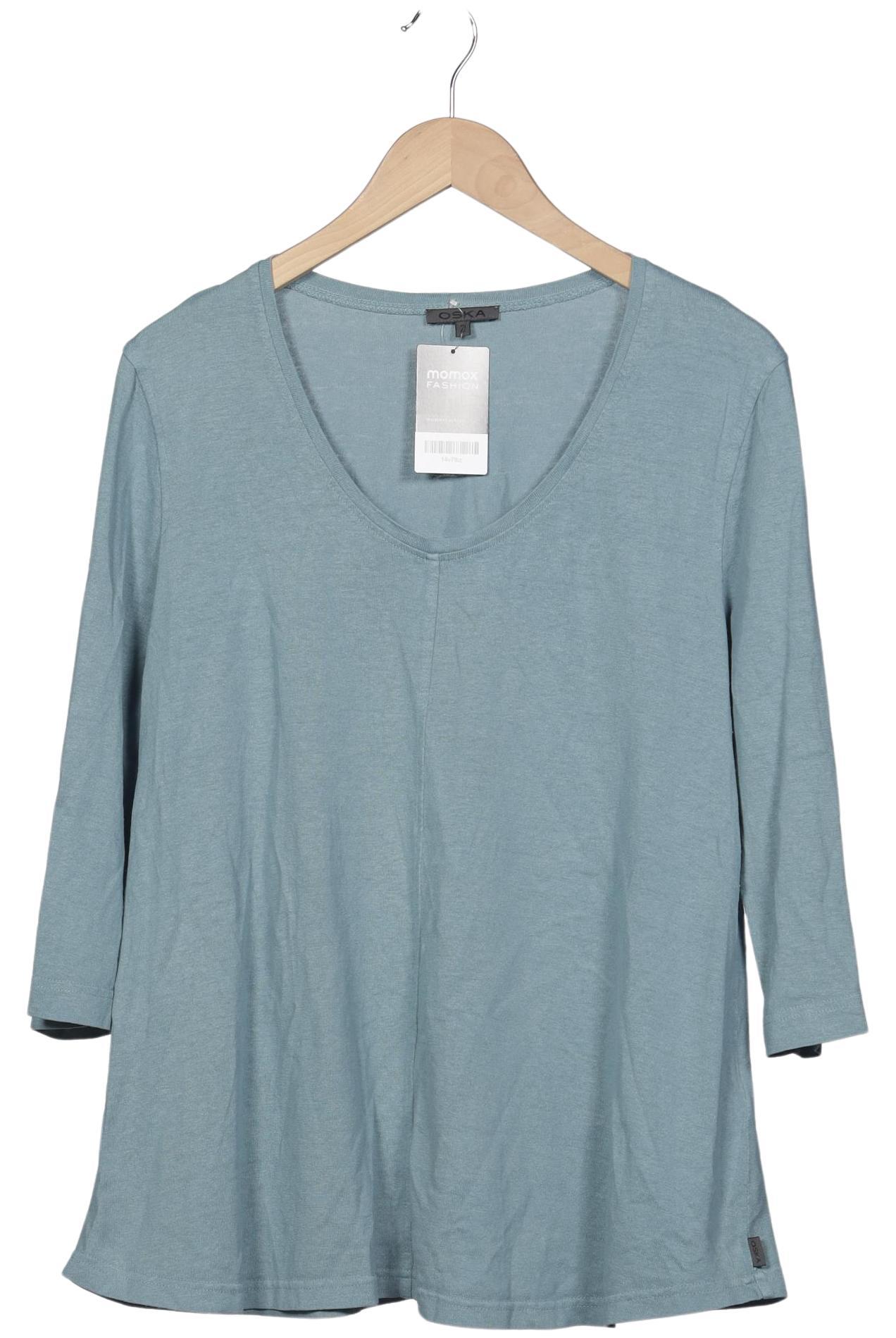 

Oska Damen Langarmshirt, blau, Gr. 40