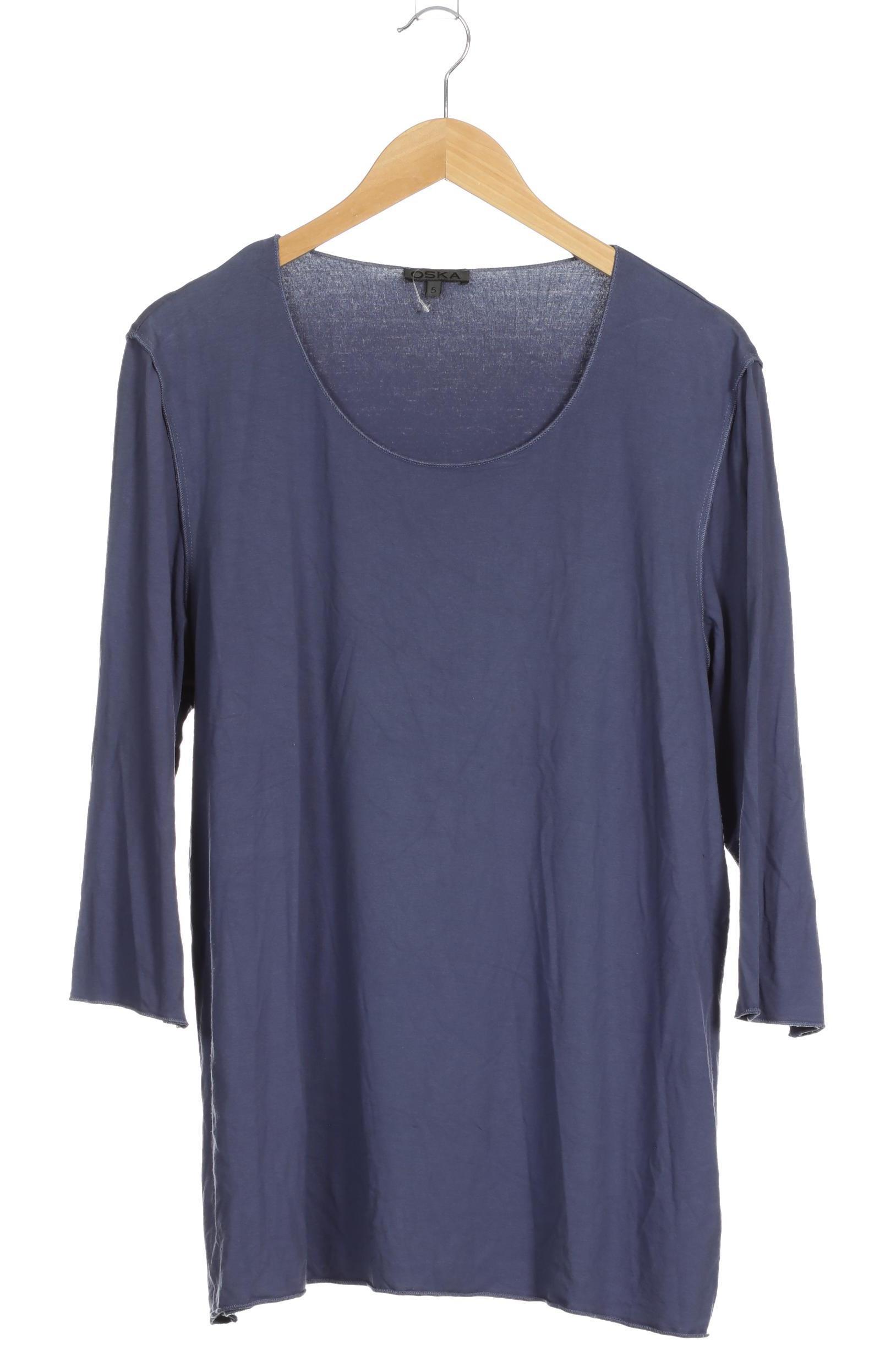 

Oska Damen Langarmshirt, blau, Gr. 50