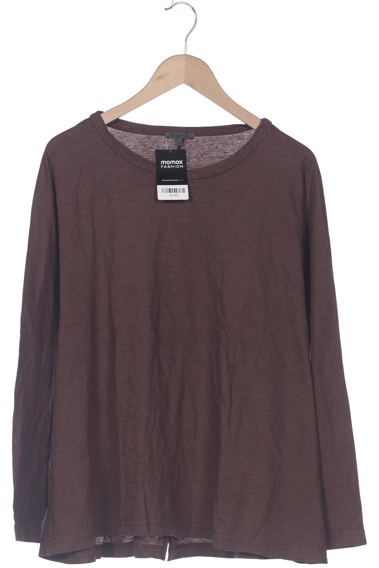 

Oska Damen Langarmshirt, braun, Gr. 44