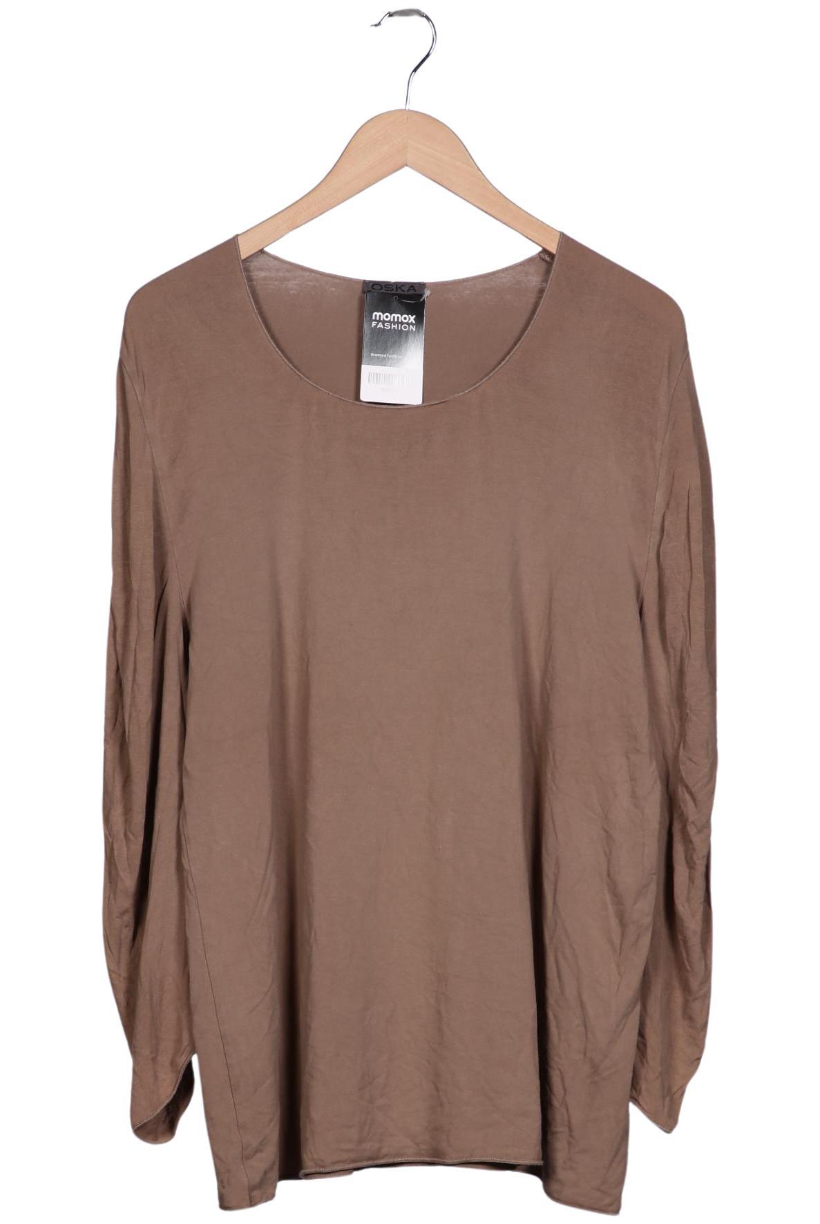 

Oska Damen Langarmshirt, braun, Gr. 46