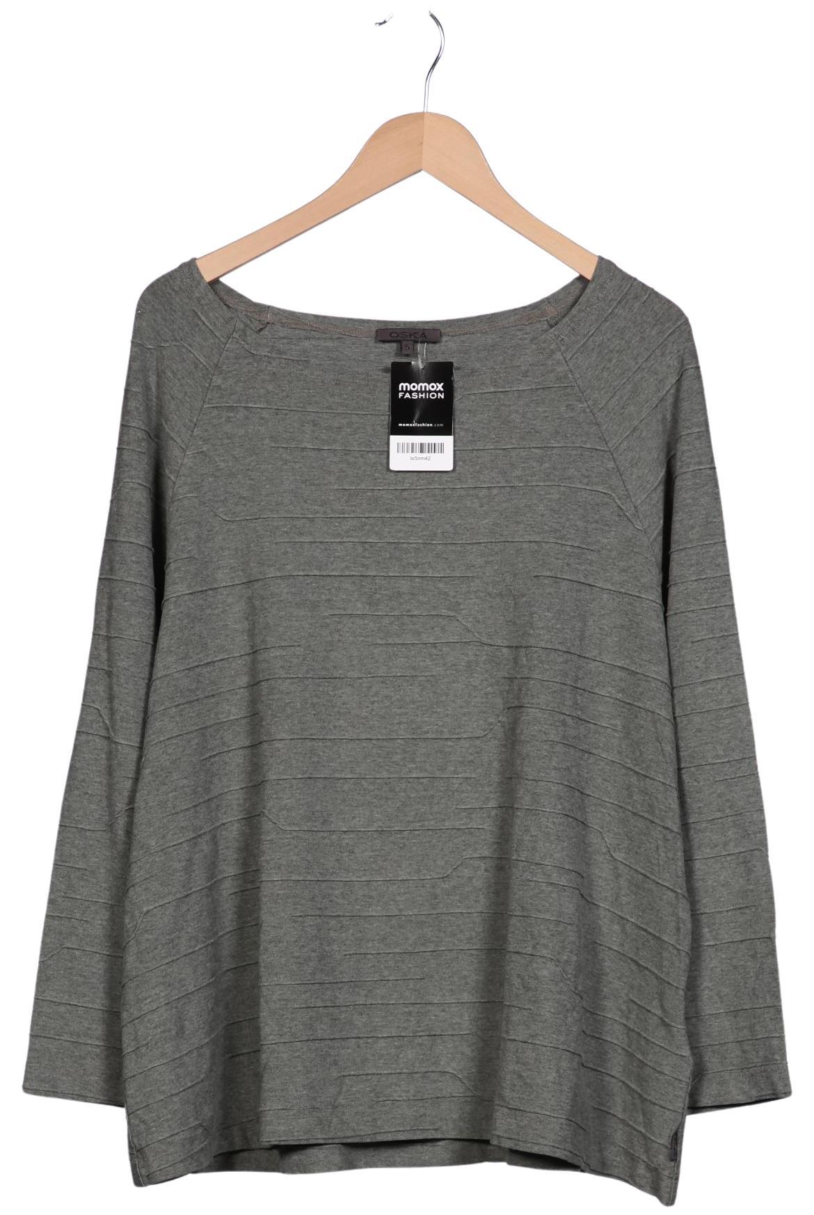 

Oska Damen Langarmshirt, grau, Gr. 50