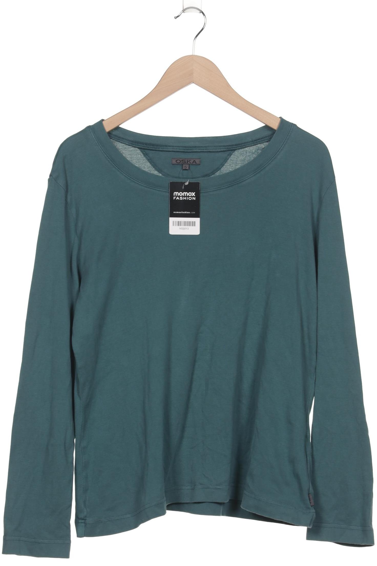 

Oska Damen Langarmshirt, türkis, Gr. 50